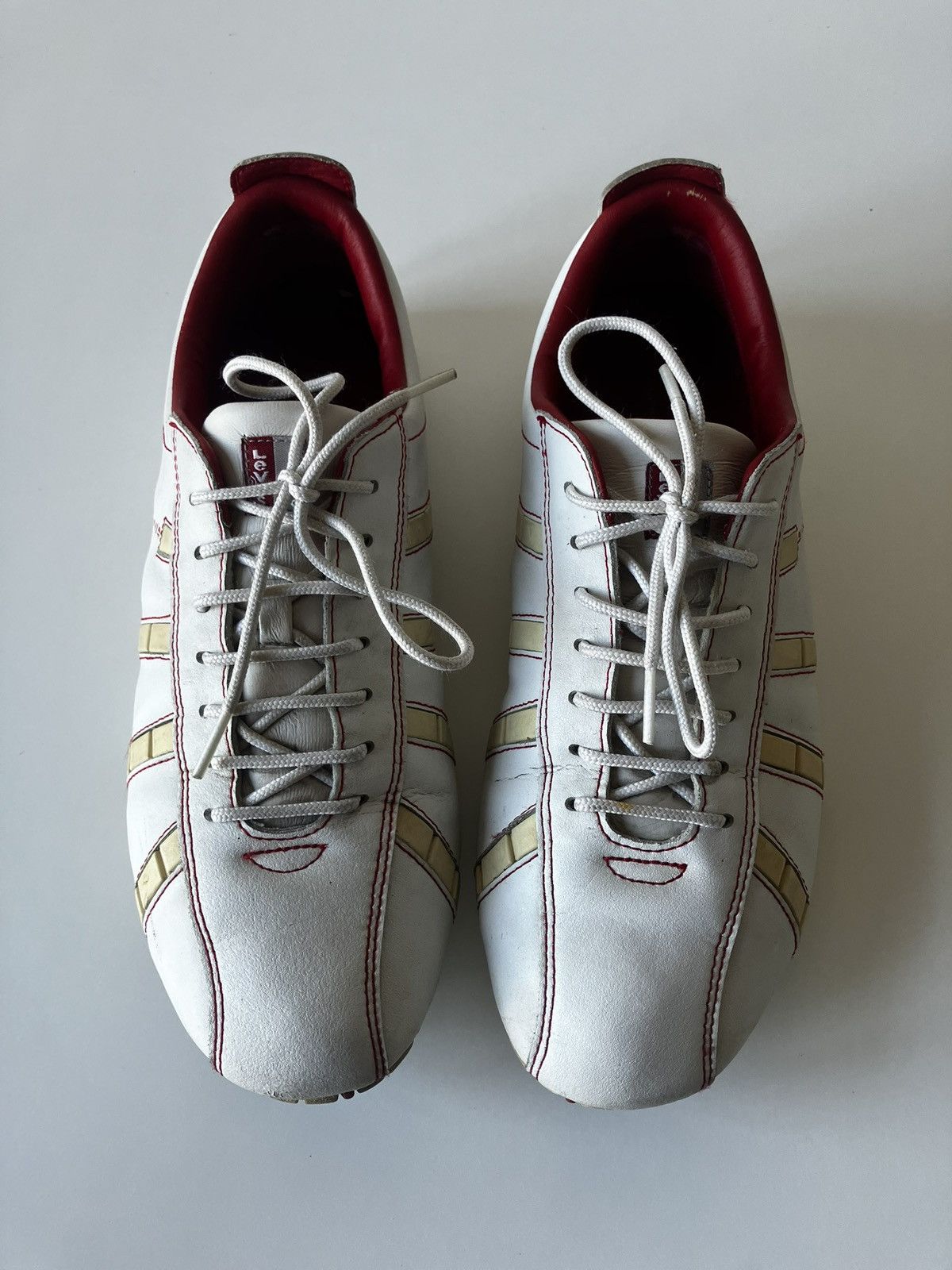 Levi's Levis Red tab vintage leather low top sneakers Size US 10 / EU 43 - 1 Thumbnail