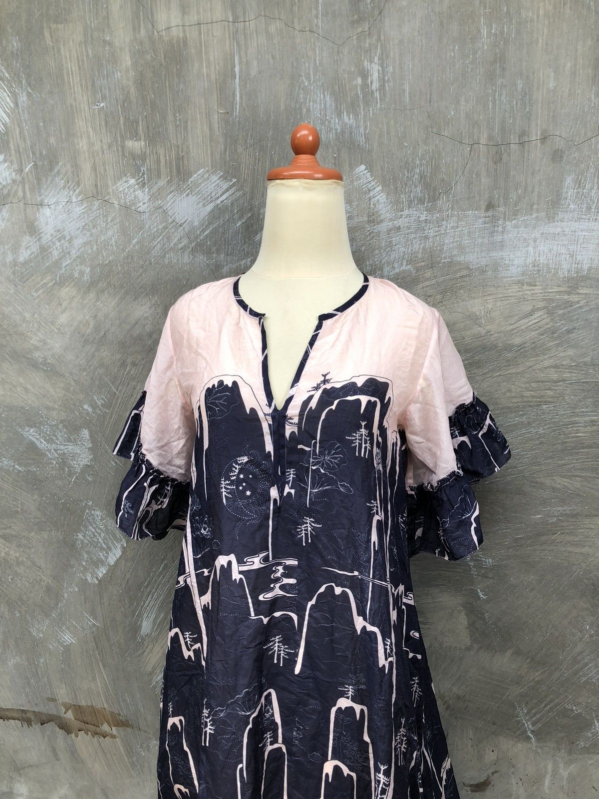 Vivienne Tam Vivienne Tam Zhangjiajie National Park Women Midi Dress Size M / US 6-8 / IT 42-44 - 2 Thumbnail