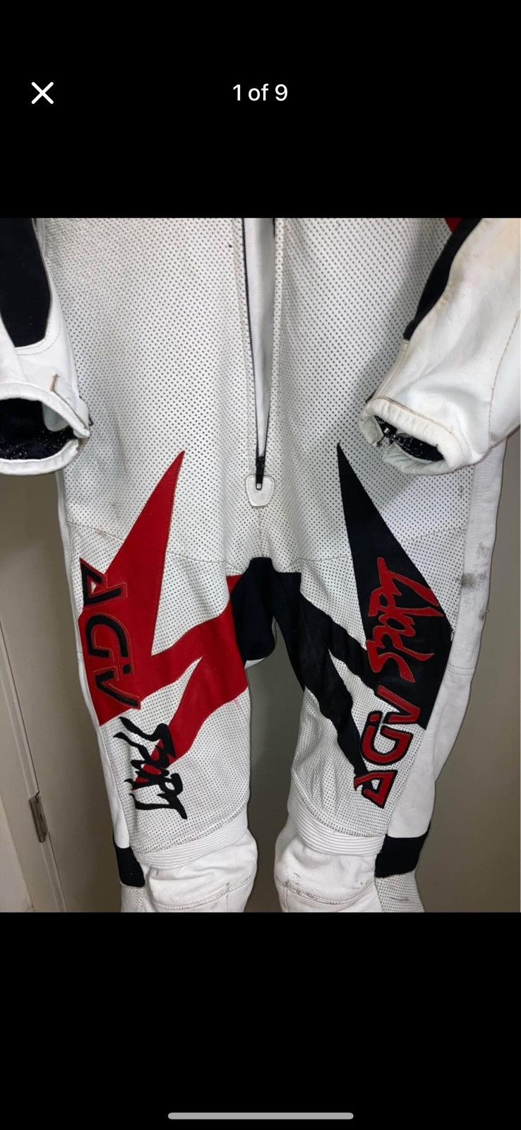Vintage AGVSPORT Italian Leather Racing Suit – Size 54 EU / 44 US Size US 44 / EU 60 - 7 Thumbnail