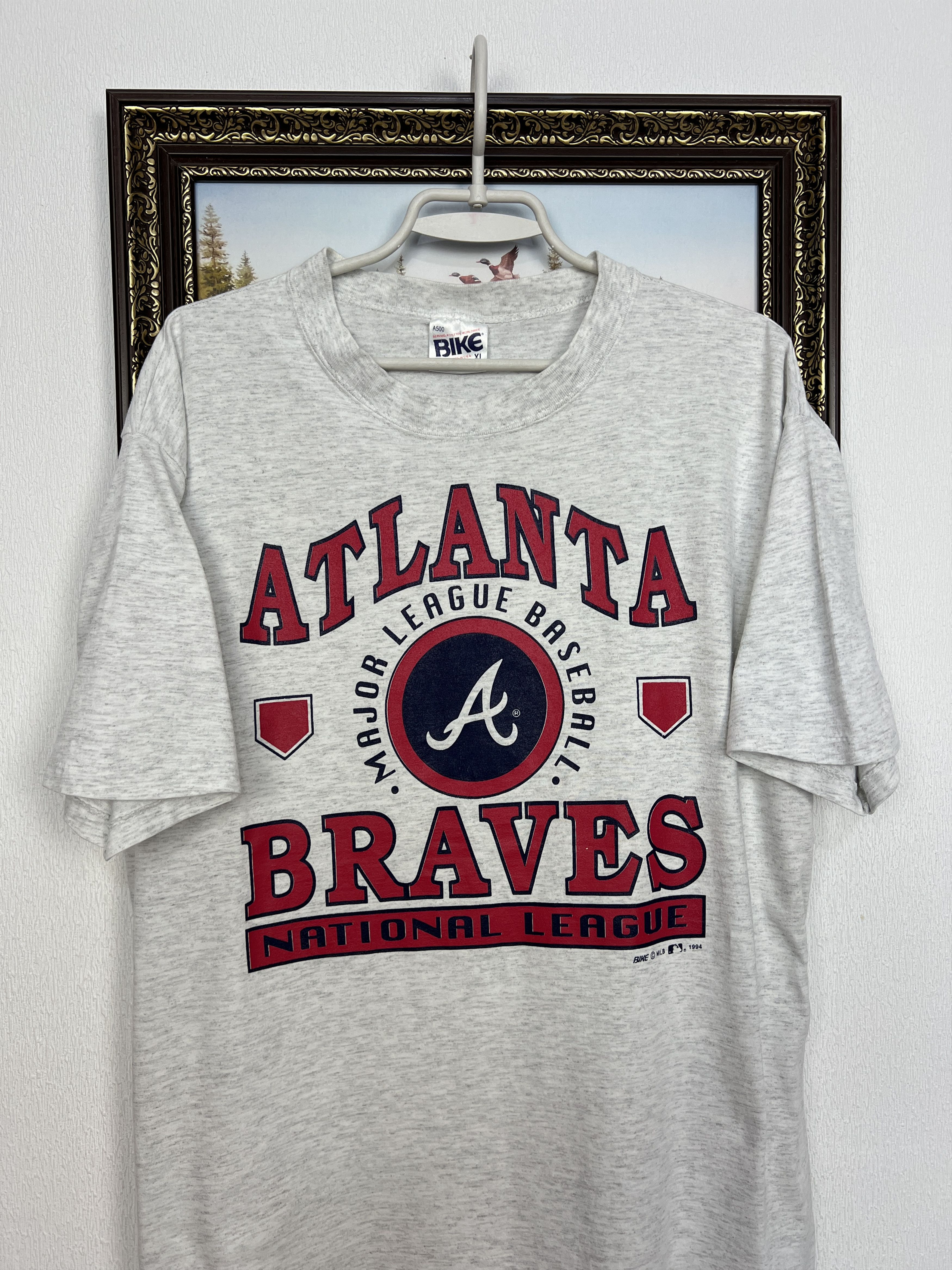 Vintage Vintage Atlanta Braves MLB Tee Shirt Over Print Logo Rare Size US XL / EU 56 / 4 - 2 Thumbnail