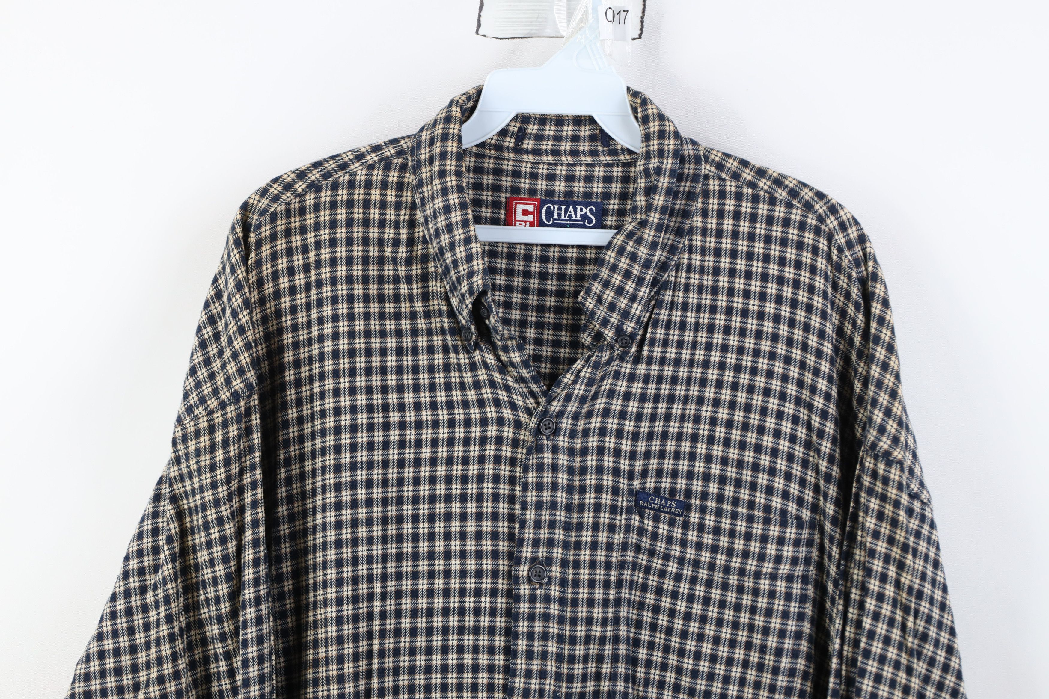 Polo Ralph Lauren Vintage 90s Chaps Ralph Lauren Flannel Button Down Shirt Size US XL / EU 56 / 4 - 2 Thumbnail