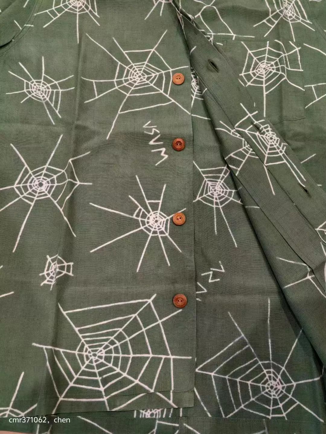 Visvim visvim 19ss free edge shirt green sz2 100% silk 98new Size US M / EU 48-50 / 2 - 5 Thumbnail