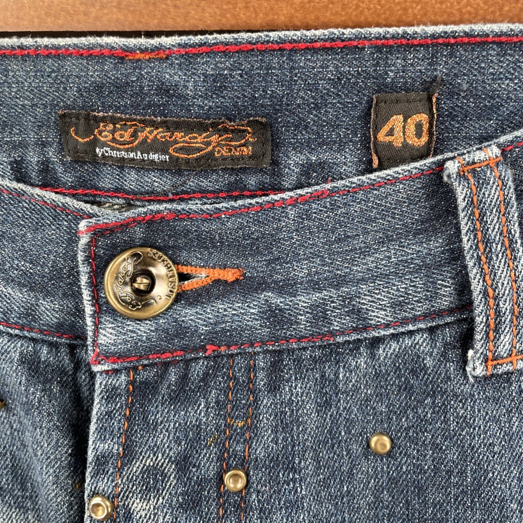 Ed Hardy VINTAGE Ed Hardy Men’s Jeans Shirt None? Size US 40 / EU 56 - 7 Thumbnail