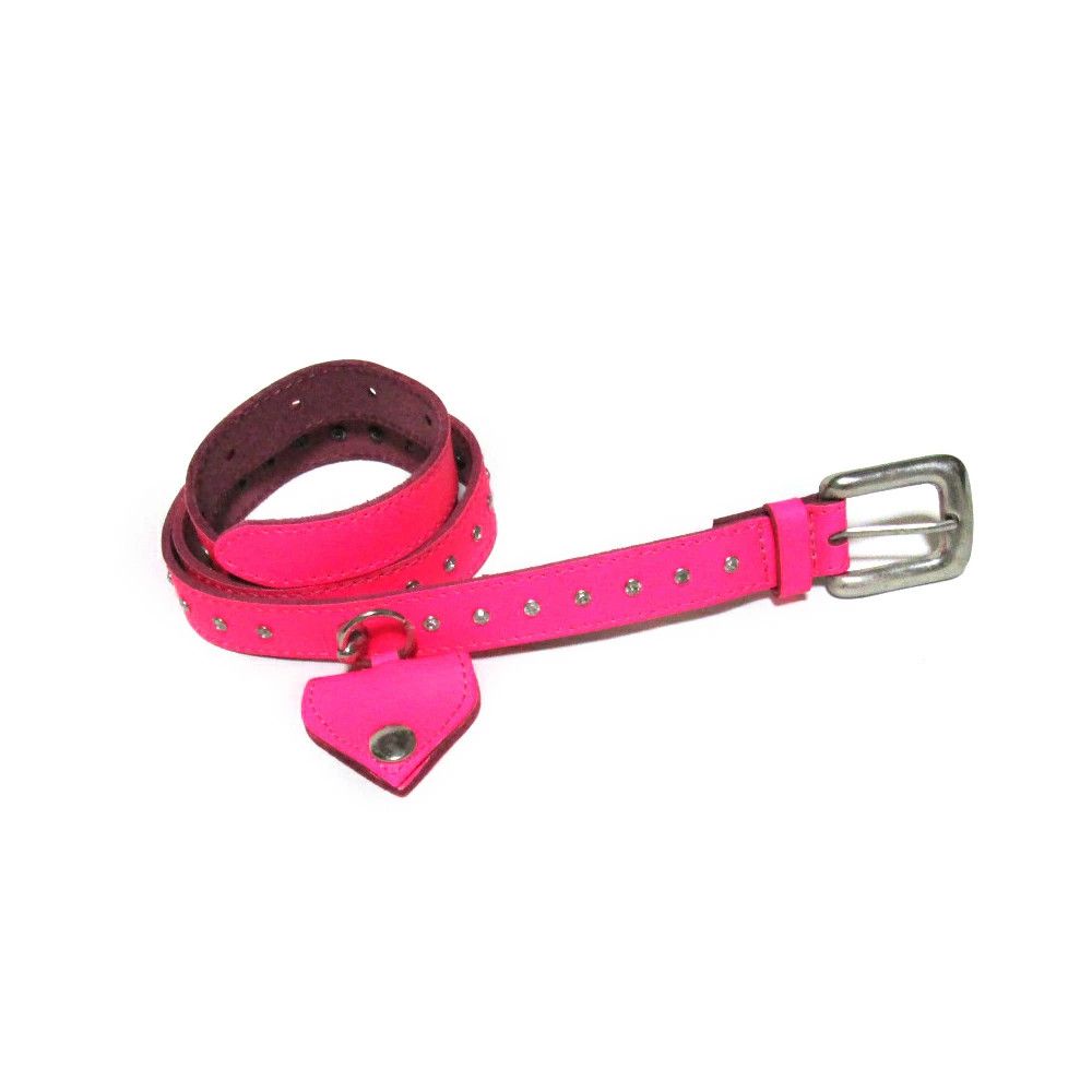 Walter Van Beirendonck Walter Van Beirendonck Rhinestone Fluorescent Leather Belt Size ONE SIZE - 1 Thumbnail