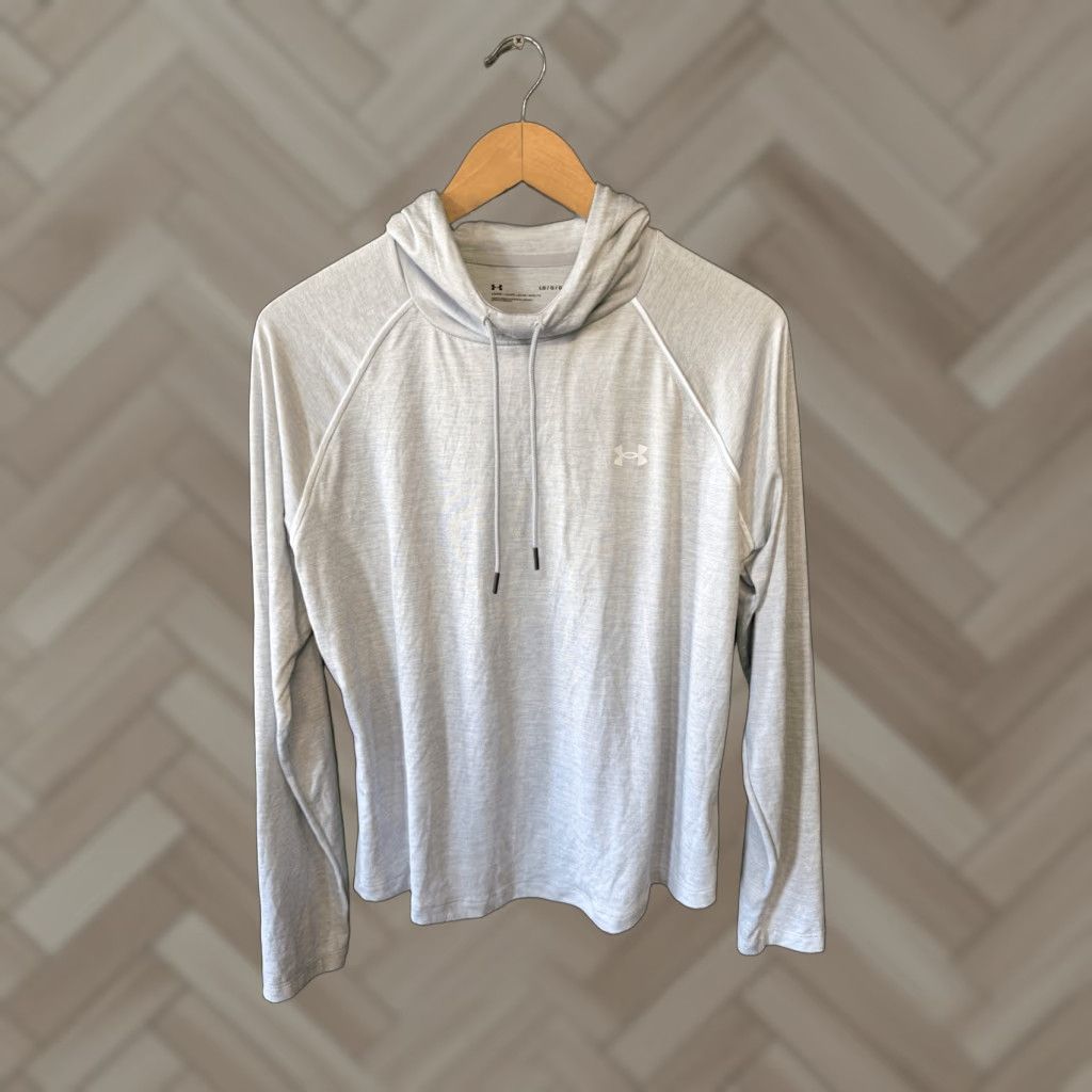 Under Armour Under Armour Sweatshirt Womens Hooded Pullover Gray Size L Large Athletic Activewear Size L / US 10 / IT 46 - 1 Thumbnail