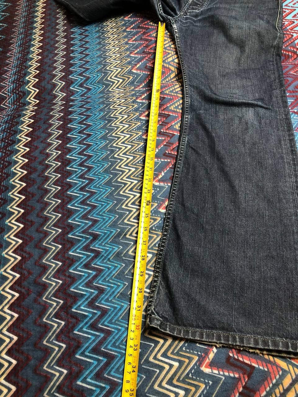 Japanese Brand Crazy Crash Dirty Baggy Faded Jean Japan Avant Garde Style Size US 32 / EU 48 - 7 Thumbnail