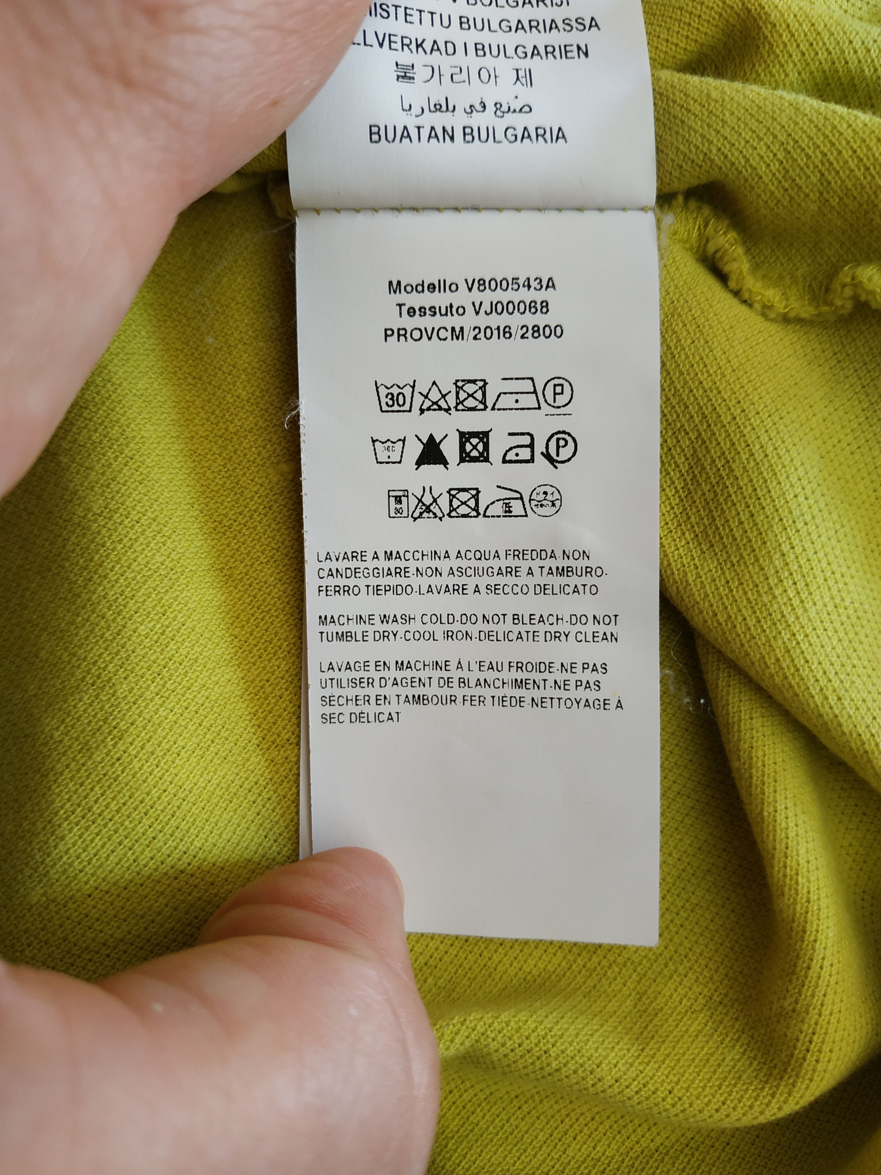 Versace Gianni Versace Men's Lime Polo Shirt, s. LARGE, Dior, Prada Size US L / EU 52-54 / 3 - 13 Thumbnail