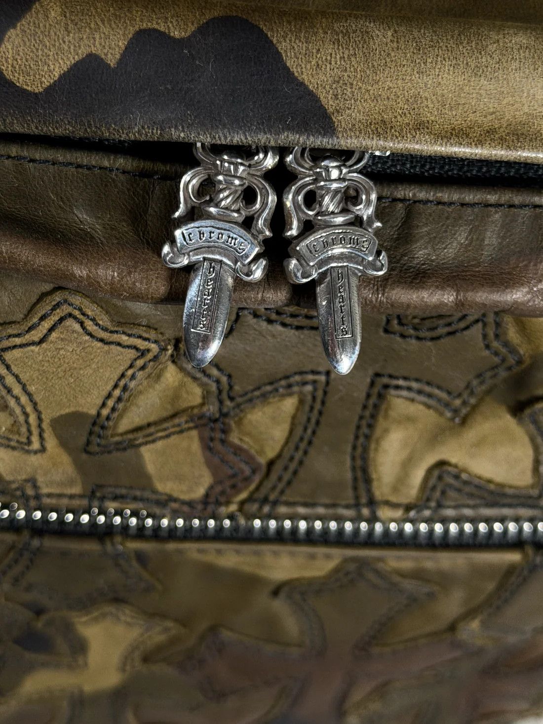 Chrome Hearts Camoflauge Cross Patch 7th Grade Backpack Size ONE SIZE - 11 Thumbnail