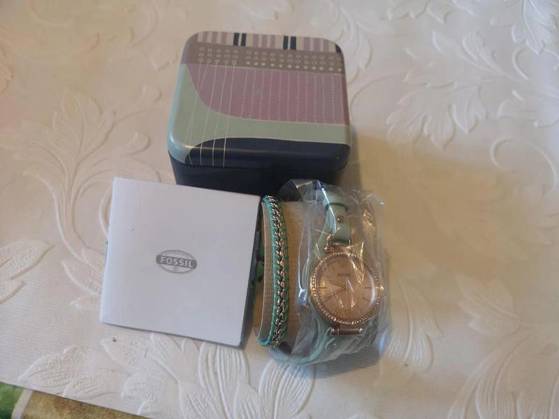 Fossil fossil green strap come with bracelet watch set Size ONE SIZE - 3 Thumbnail