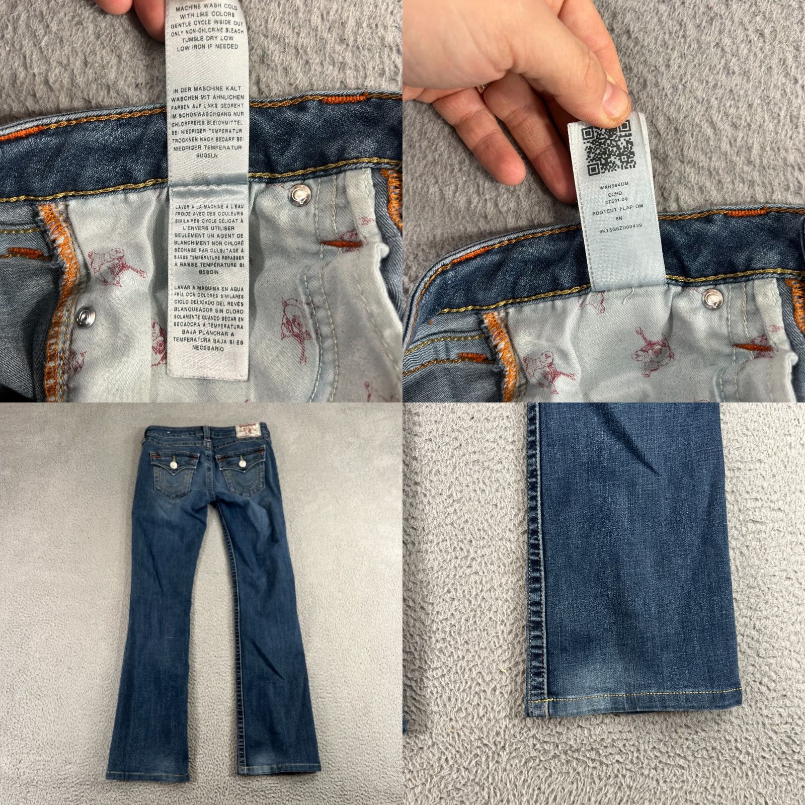 True Religion True Religion Jeans Women's 28 Blue Bootcut Low Rise 5-Pocket Denim Size 28" / US 6 / IT 42 - 8 Thumbnail