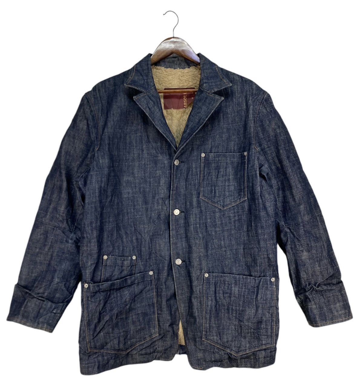 Japanese Brand Absolute Denim Jacket Size US XL / EU 56 / 4 - 1 Thumbnail