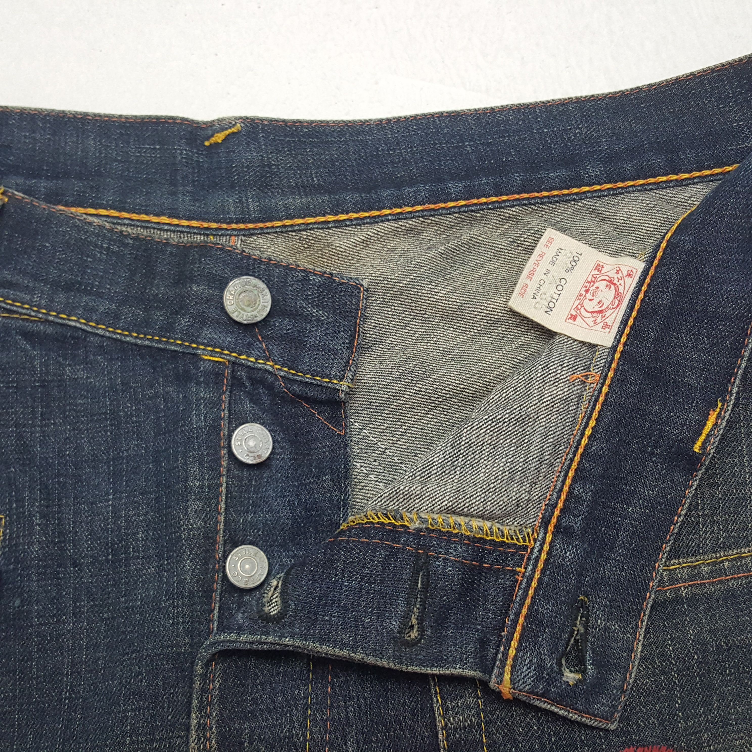 Evisu × Vintage Vintage Evisu Japan Selvedge Style Custom Daicock Denim Size US 36 / EU 52 - 12 Thumbnail