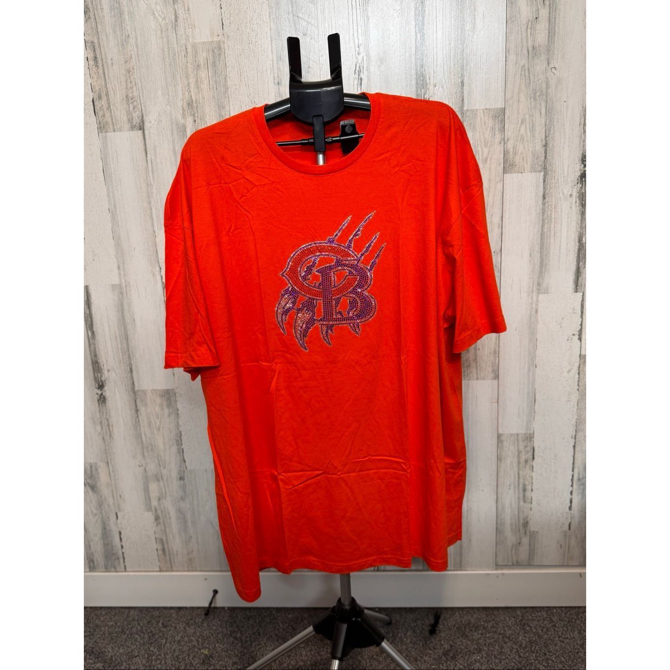 Other DXL 4XL Orange Rhinestone Graphic Tee Big & Tall Short Sleev Size US XXL / EU 58 / 5 - 1 Thumbnail