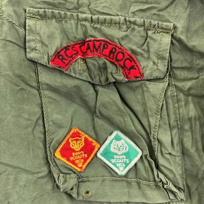 Vintage Vtg RODEO CROWN MILITARY Patchwork Army Jacket Parka Scout Size S / US 4 / IT 40 - 6 Thumbnail