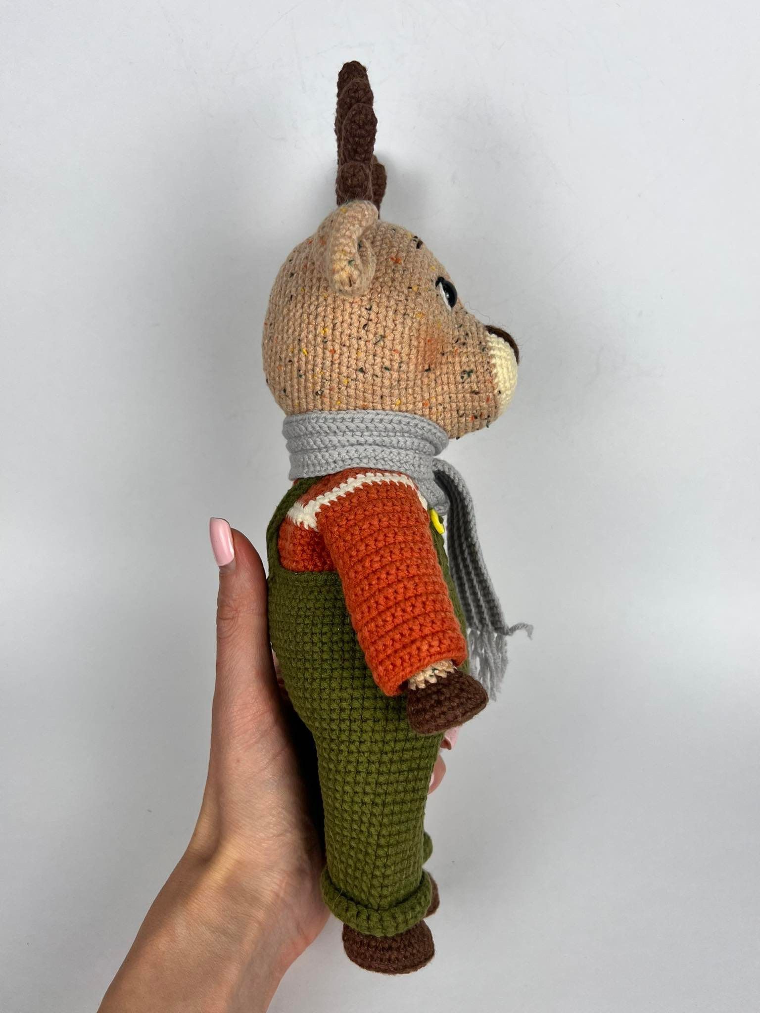 Handmade Beautiful Hand Made Doll Deer Stag for Kids Size ONE SIZE - 2 Thumbnail