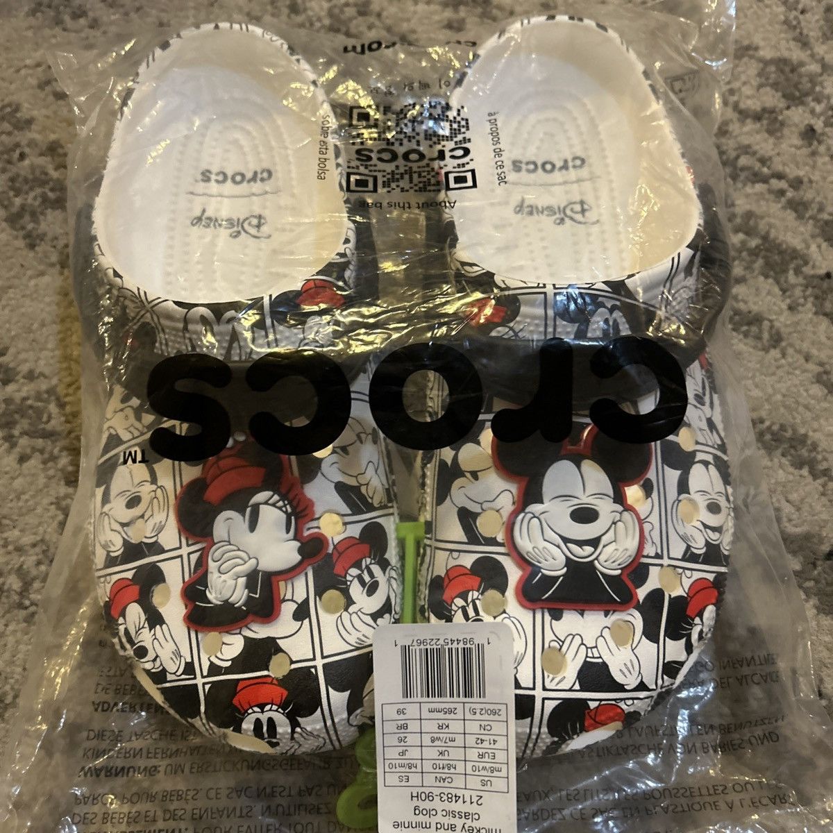 Crocs × Disney Crocs Disney Mickey and Minnie Classic Clog Size US 10 / IT 40 - 4 Thumbnail