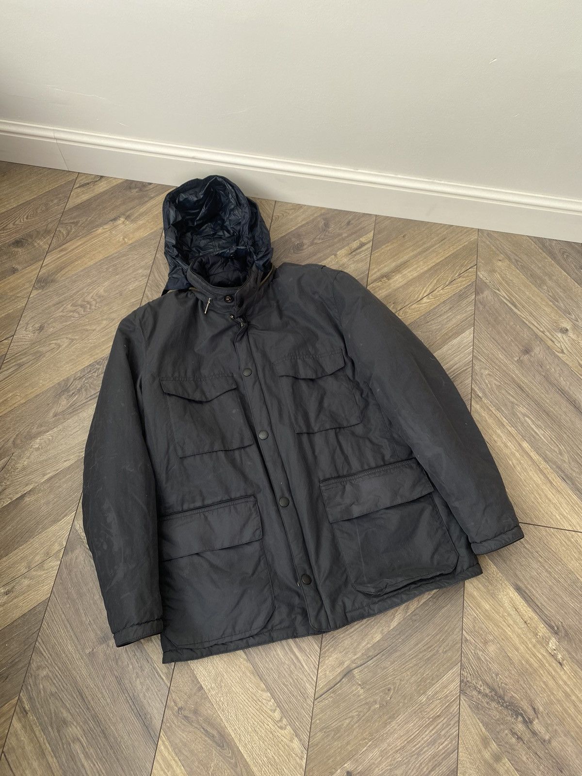Barbour × Vintage Vintage Barbour 2 sided Jacket Size US L / EU 52-54 / 3 - 5 Thumbnail