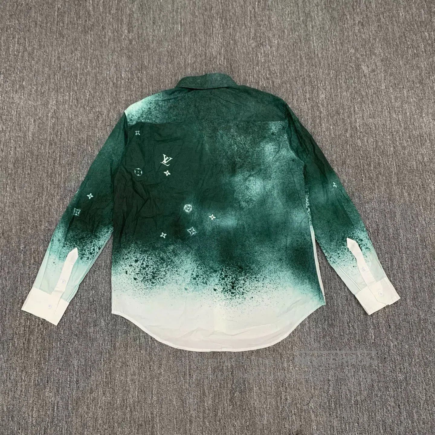 Louis Vuitton LV Green Ink Tie-Dye Shirt Jacket. Size US L / EU 52-54 / 3 - 2 Thumbnail