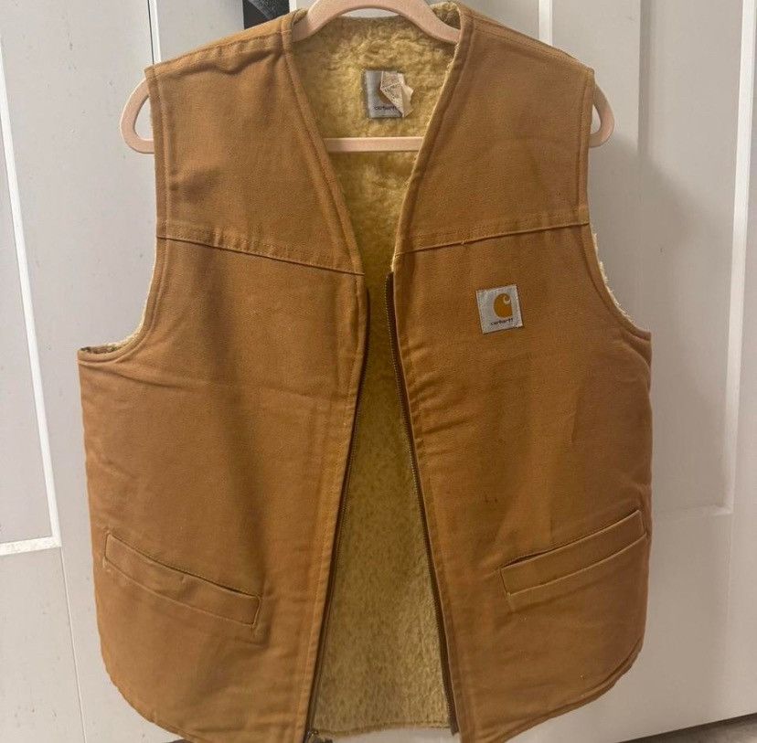 Carhartt Carhartt brown sherpa lined vest Size US XL / EU 56 / 4 - 1 Thumbnail