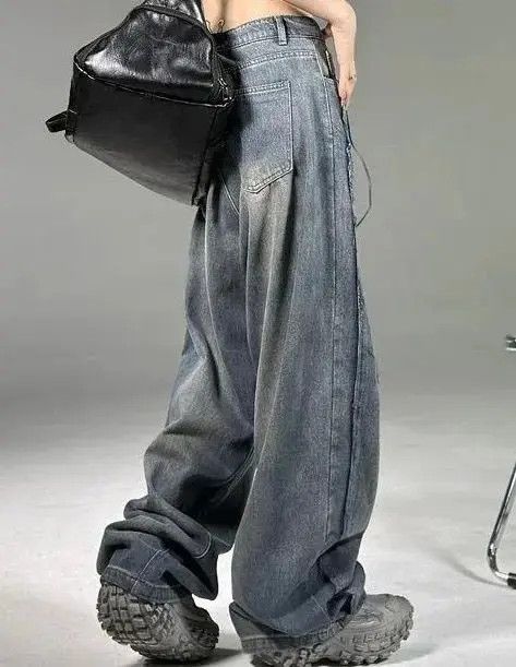 Designer × Japanese Brand × Vintage y2k washed distressed baggy jeans Size US 31 - 2 Thumbnail