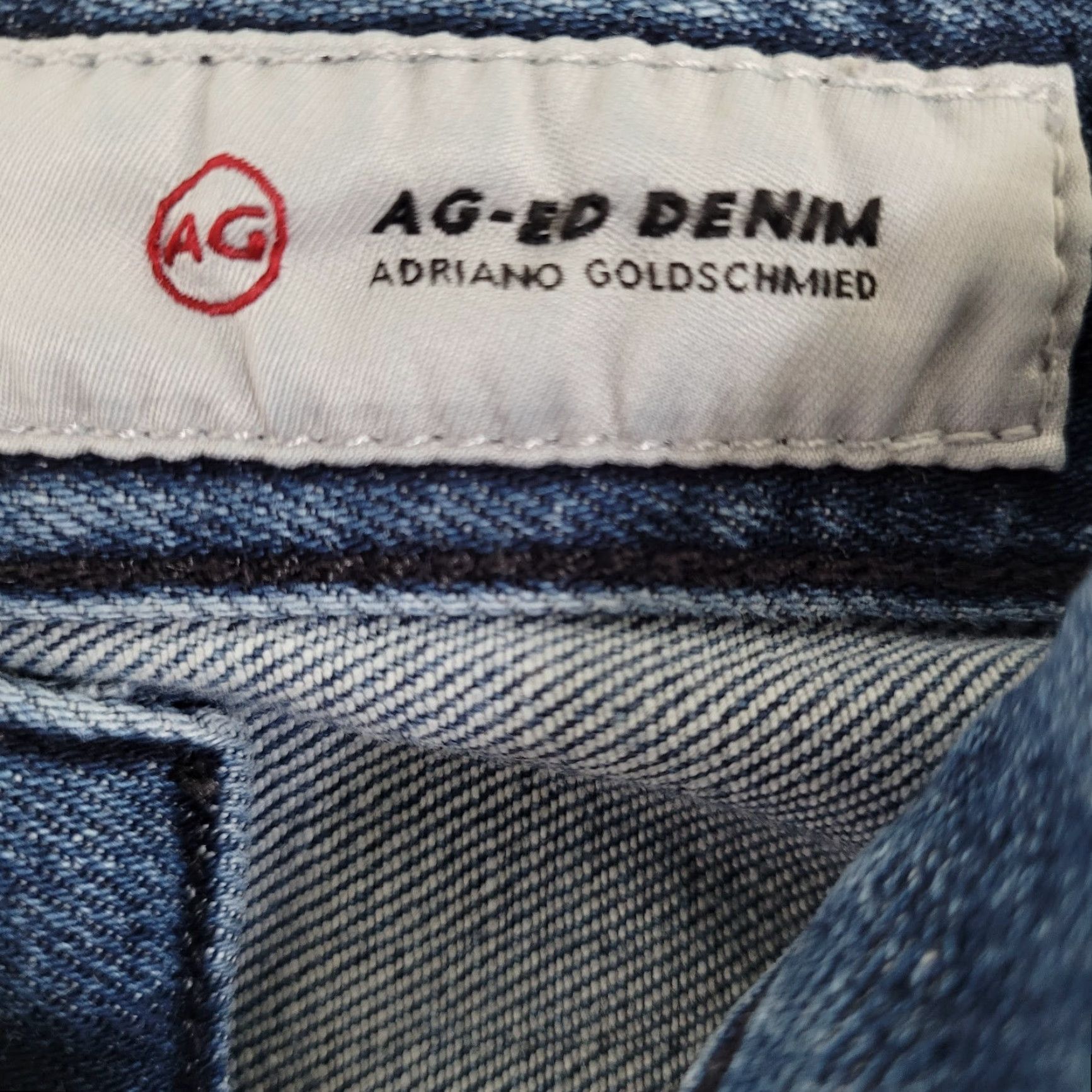 Denime VINTAGE Adriano Goldschmied Blue Denim Ex Boyfriend Slouchy Slim Jeans 29 Regular Blue 90s Womens Jeans AG Adriano Goldschmied Size 29" - 3 Thumbnail