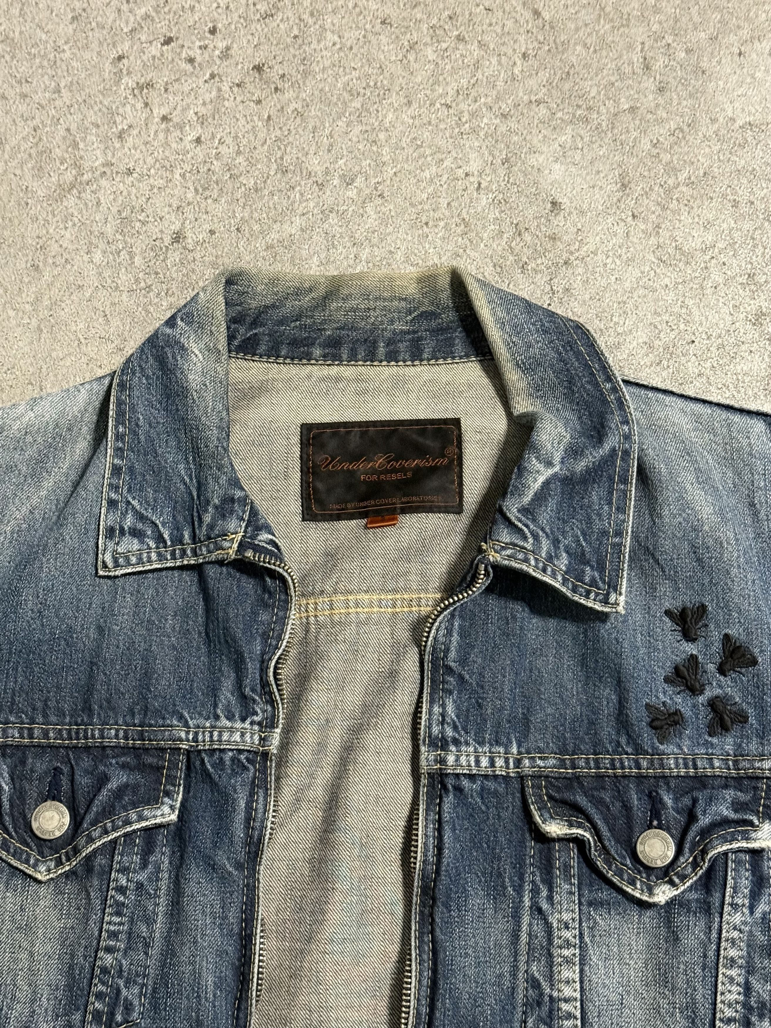 Undercover Bug Denim Jackter Undercover SS06 GURUGURU Size US L / EU 52-54 / 3 - 5 Thumbnail