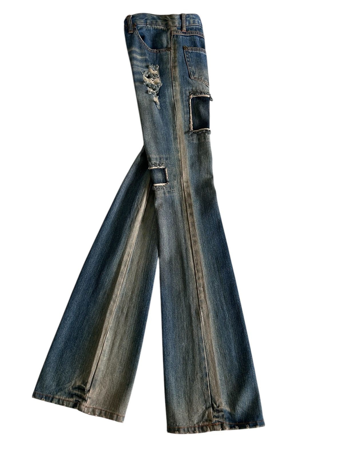 Japanese Brand × Vintage Vintage Japanese ROSA JEANS Patches Distressed Flare Denim Size US 27 - 4 Thumbnail