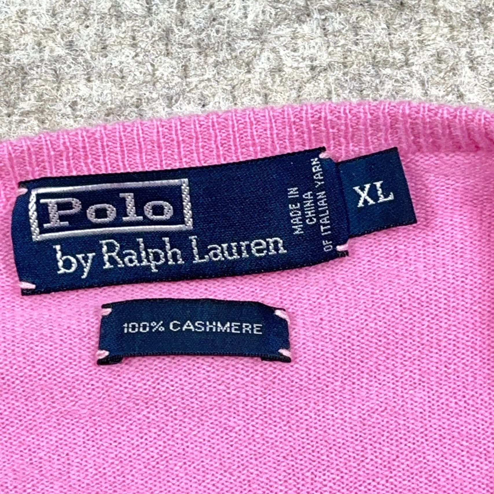 Polo Ralph Lauren Polo Ralph Lauren Sweater Women XL 100% Cashmere V Neck Pullover Thin Size XL / US 12-14 / IT 48-50 - 3 Thumbnail