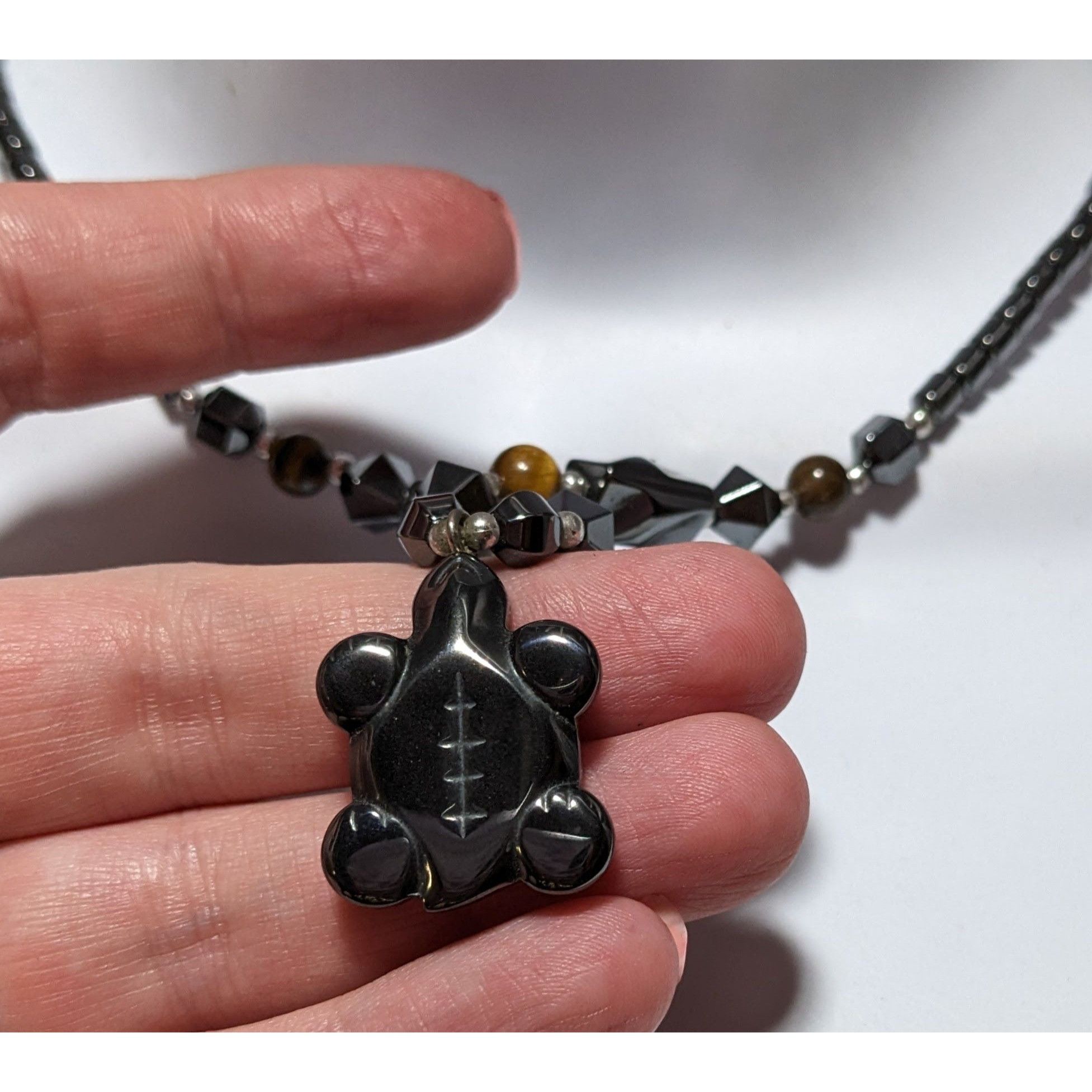 Other Hematite Turtle Necklace Size ONE SIZE - 7 Thumbnail
