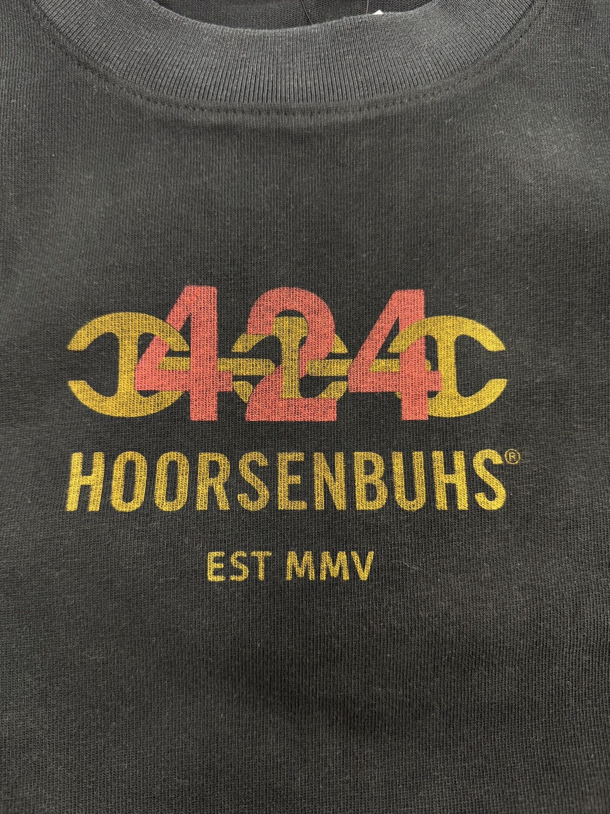 424 × Hoorsenbuhs LIGHT WEIGHT LOGO PRINT CROPPEDT-SHIRT Size US XL / EU 56 / 4 - 3 Thumbnail