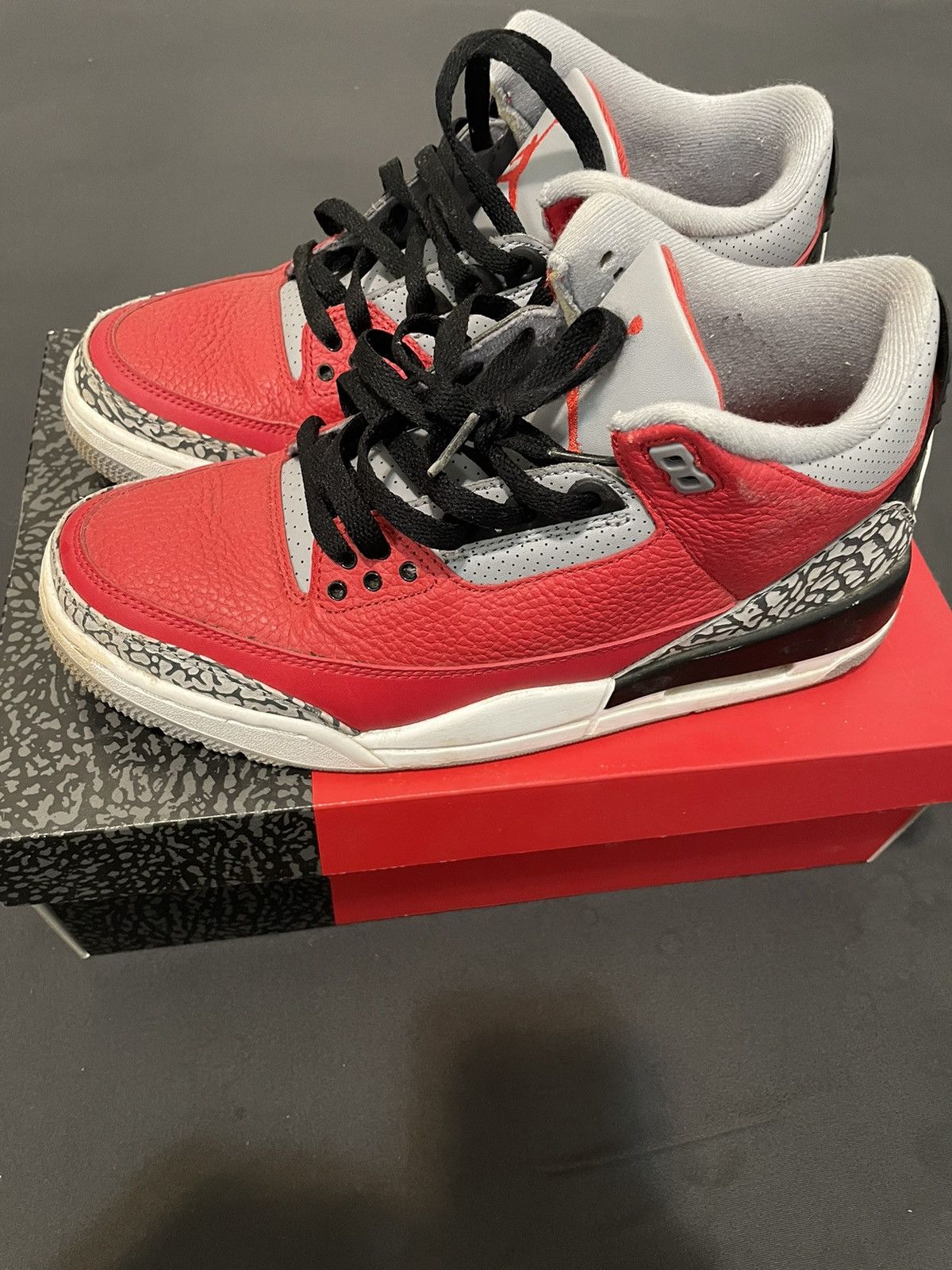 Jordan Brand AIR JORDAN 3 - Red Cement Size US 9 / EU 42 - 6 Thumbnail