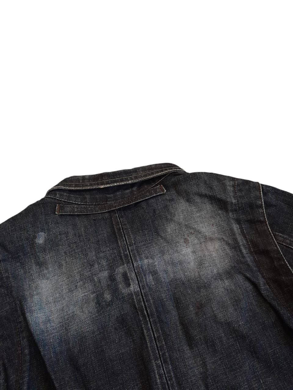 FACTOTUM Factotum Koji Udo Designer Distressed Denim Jacket (E1005) Size US M / EU 48-50 / 2 - 5 Thumbnail