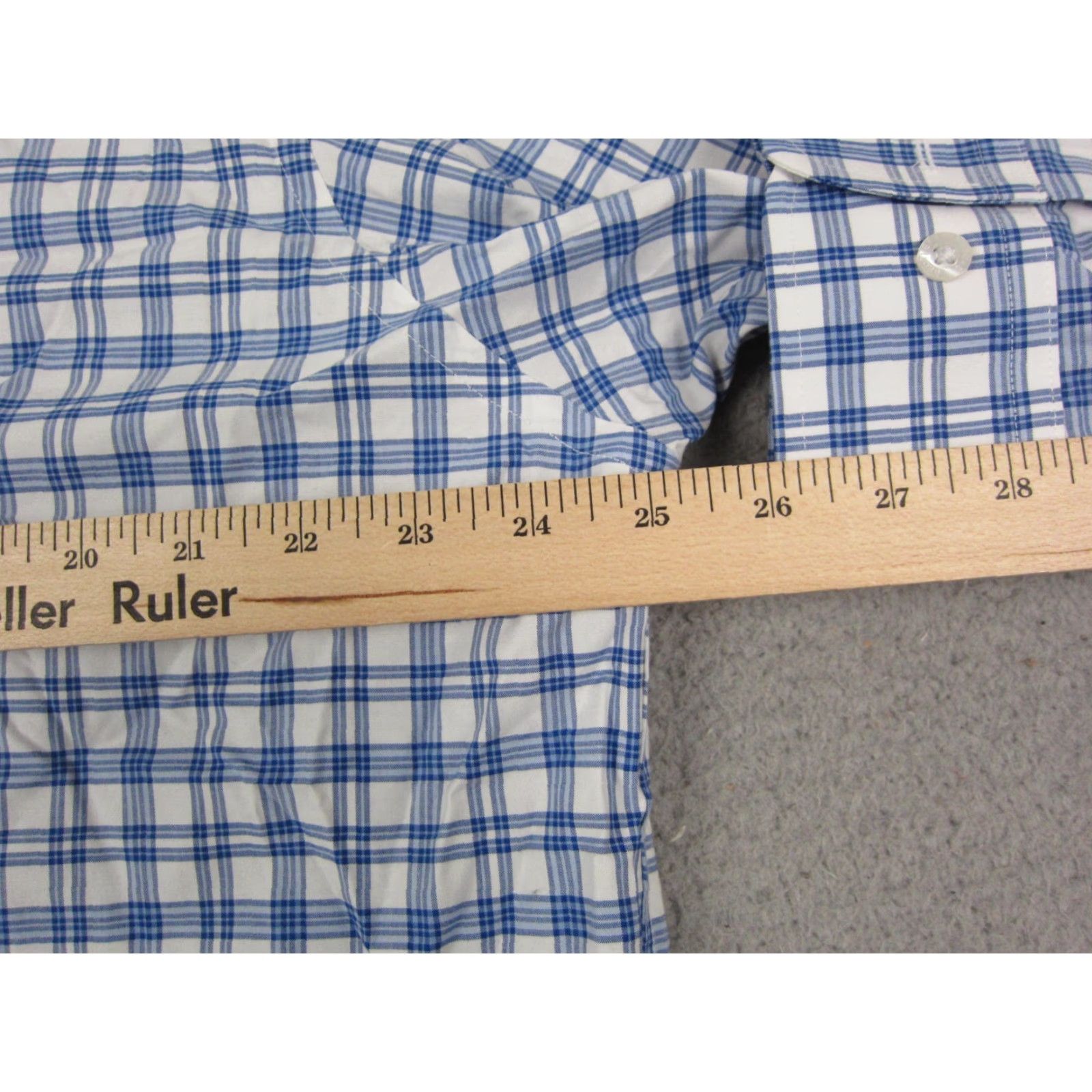 Brooks Brothers Brooks Brothers Shirt XL Adult Blue Check Supima Cotton Mens Regular Button-Up Size US XL / EU 56 / 4 - 6 Thumbnail