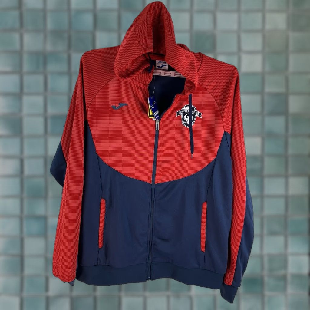 Joma Joma Uniformed Legacy 2011 FC Warmup Jacket Mens 2XL Colorblock Blue/Red Jacket Size US XXL / EU 58 / 5 - 1 Thumbnail