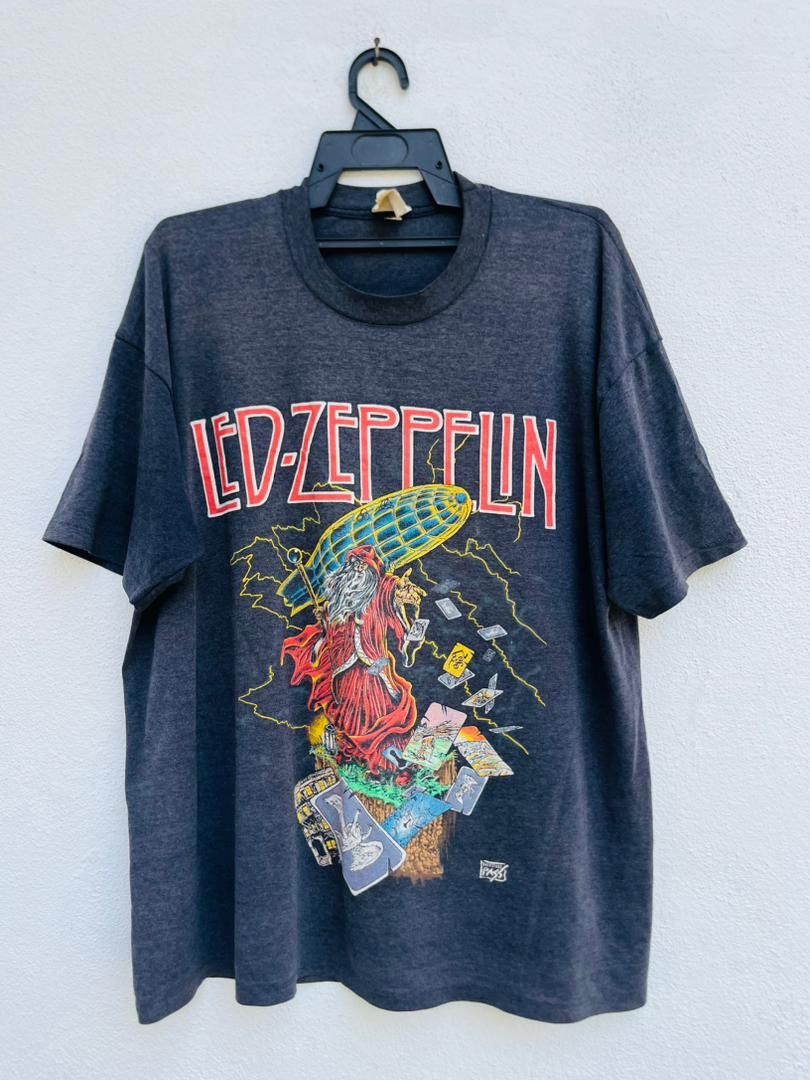 Band Tees Vintage 80s Led Zeppelin You Never See This Shirt Size US XL / EU 56 / 4 - 1 Thumbnail