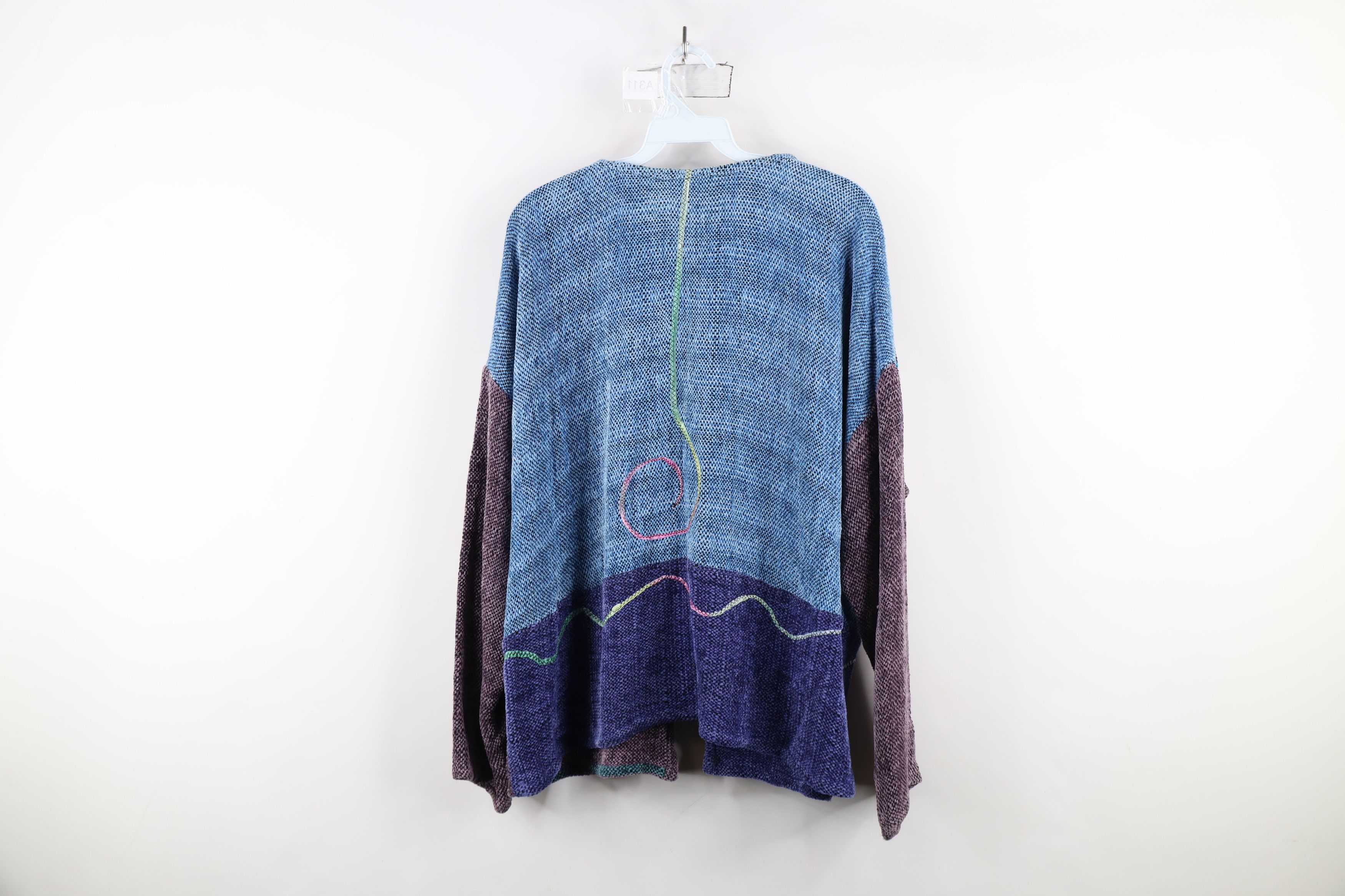 Vintage Vintage 90s Lagenlook Streetwear Rainbow Cardigan Sweater Size M / US 6-8 / IT 42-44 - 12 Thumbnail