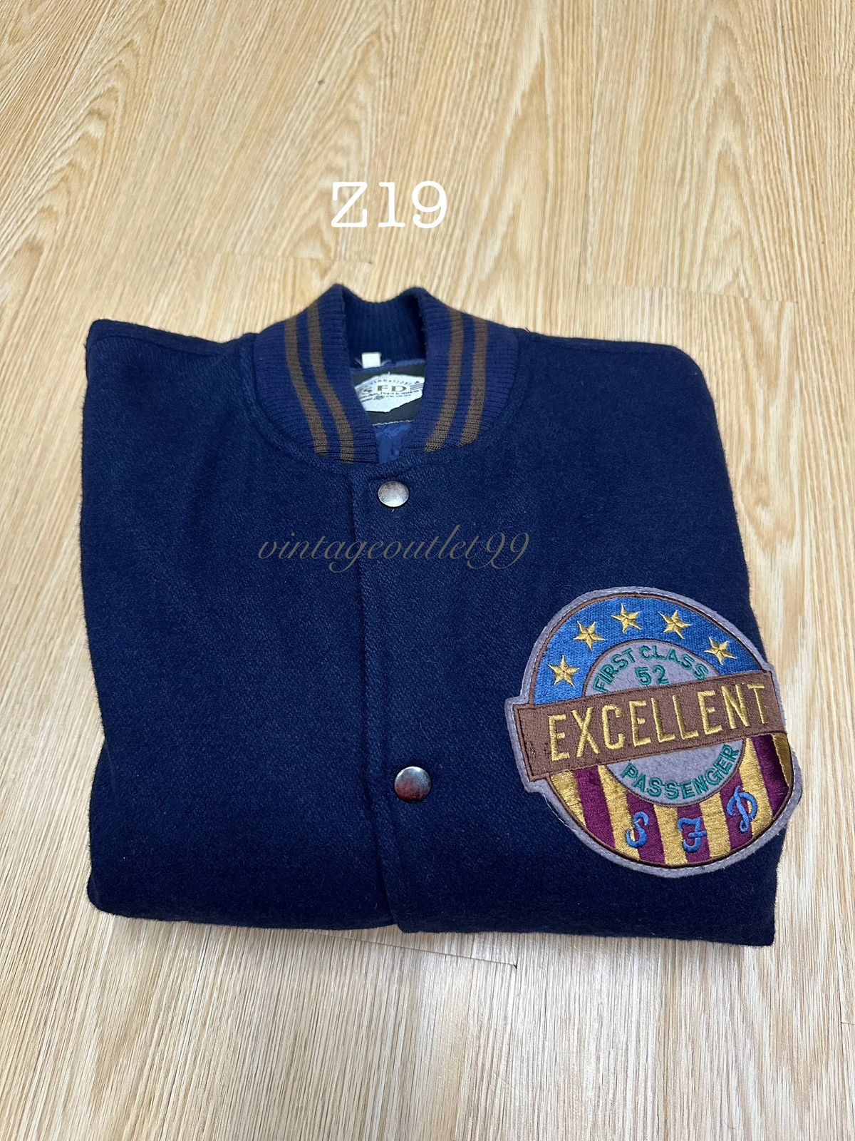 Vintage Vintage SFD Wool Varsity Flight Jacket Z19 Size US L / EU 52-54 / 3 - 15 Thumbnail
