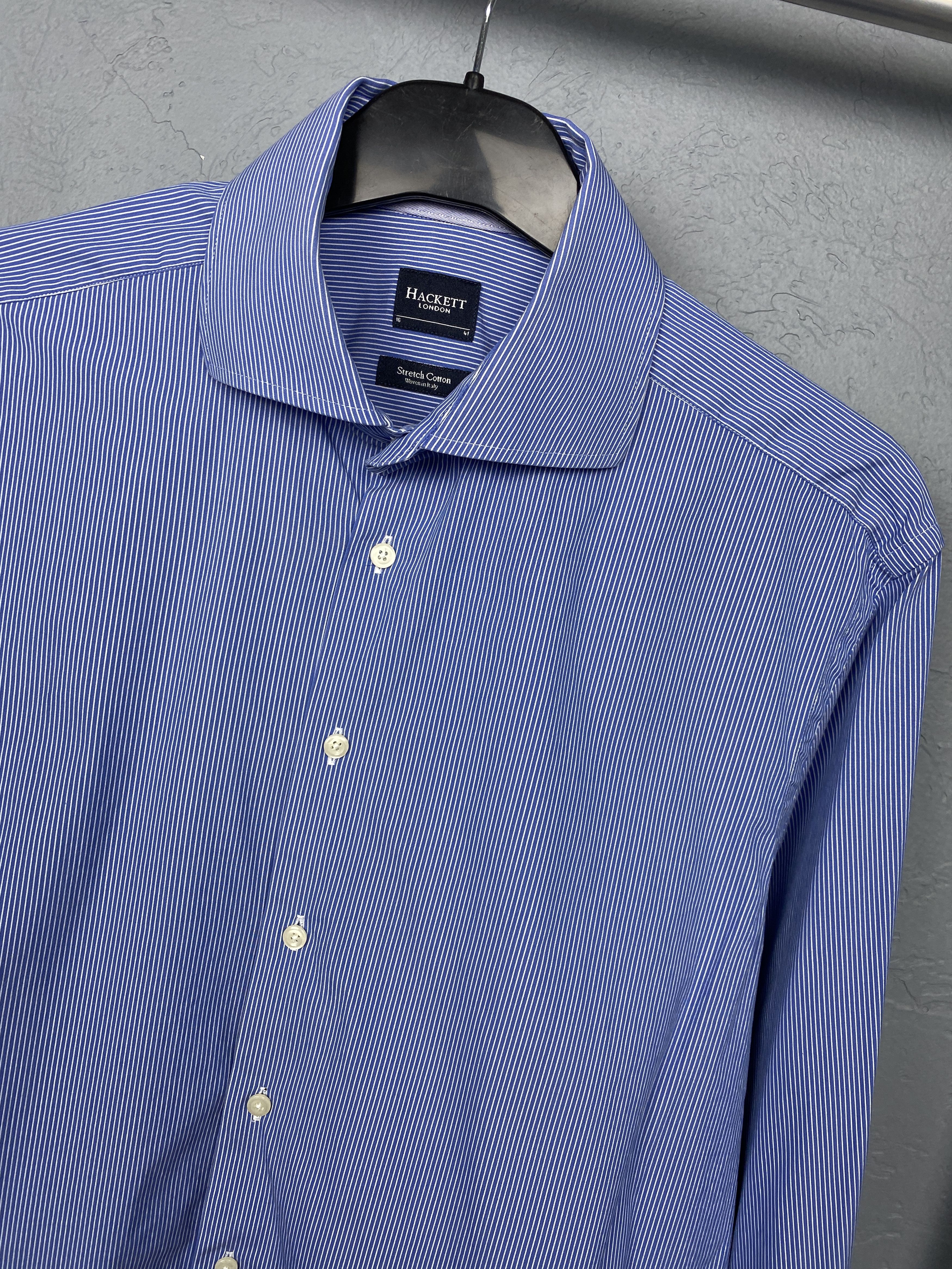 Hackett Hackett Vintage Mens Striped Long Sleeve Shirt Size US L / EU 52-54 / 3 - 2 Thumbnail