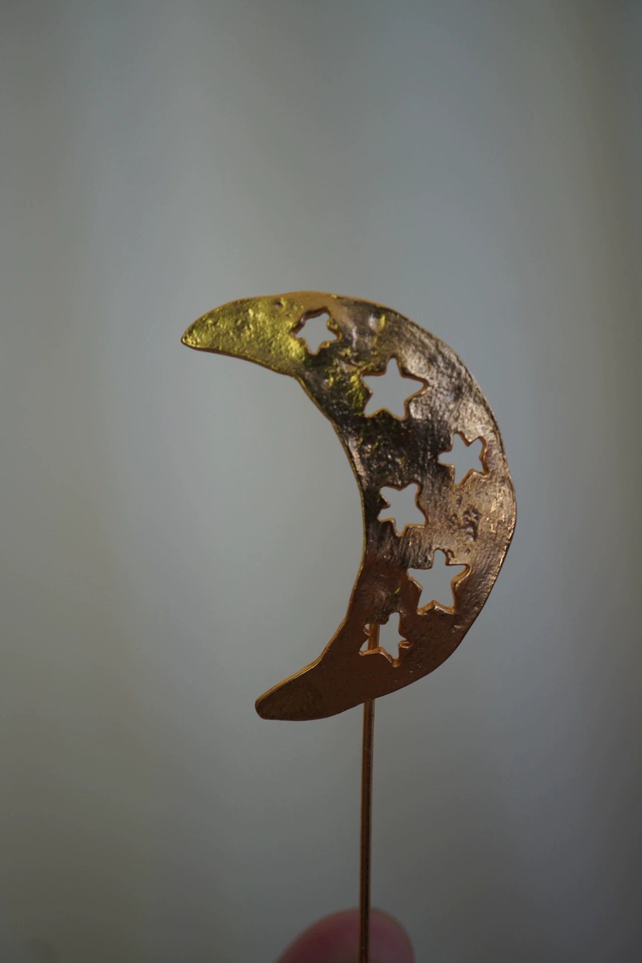 Kenzo Kenzo 80s Star Moon Brooch 9/10 Textured 3.5cm Size ONE SIZE - 5 Thumbnail