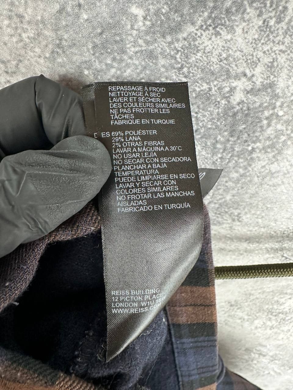Reiss REISS Etzio Zip-Up Through Checked Overshirt Jacket Wool Size US S / EU 44-46 / 1 - 16 Thumbnail