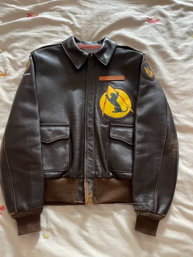 The Real McCoy's The Real McCoys Hand-painted A2 flight jacket Size US M / EU 48-50 / 2 - 2 Thumbnail