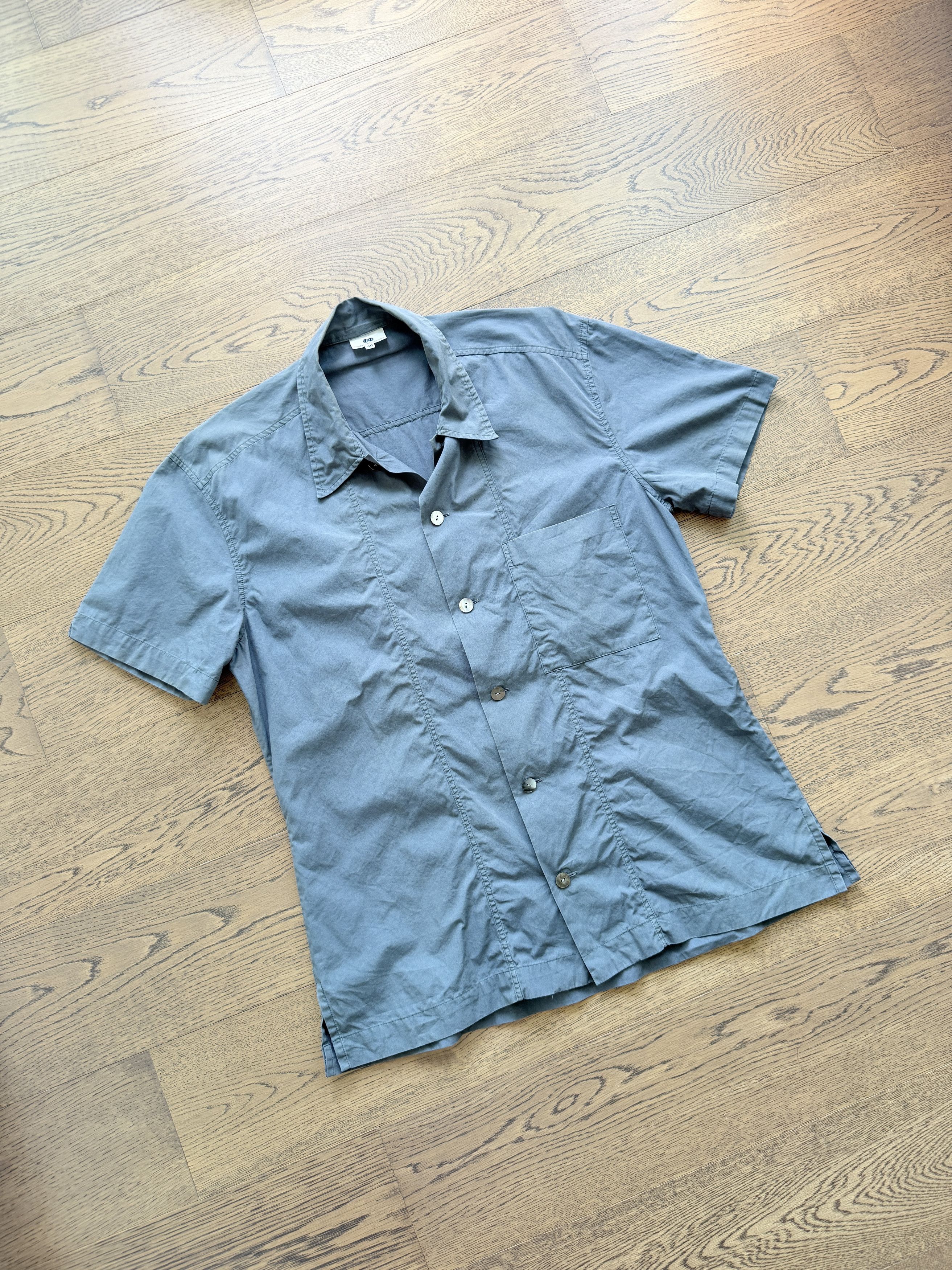 90s Dries Van Noten Mens Grey Cotton Shirt Collector Item