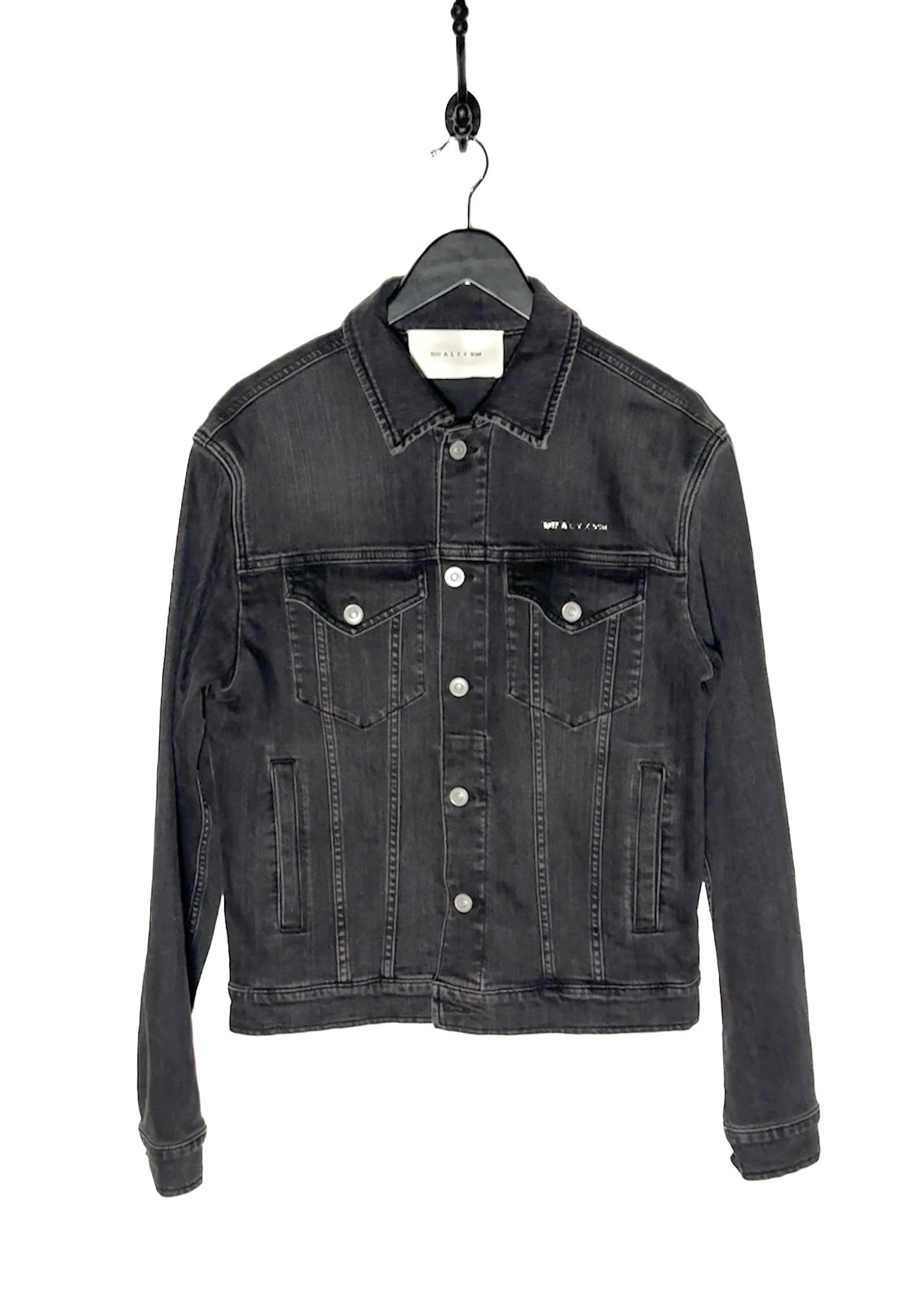 1017 ALYX 9SM 1017 ALYX 9SM Metal Logo Black Denim Jacket Size US L / EU 52-54 / 3 - 1 Thumbnail