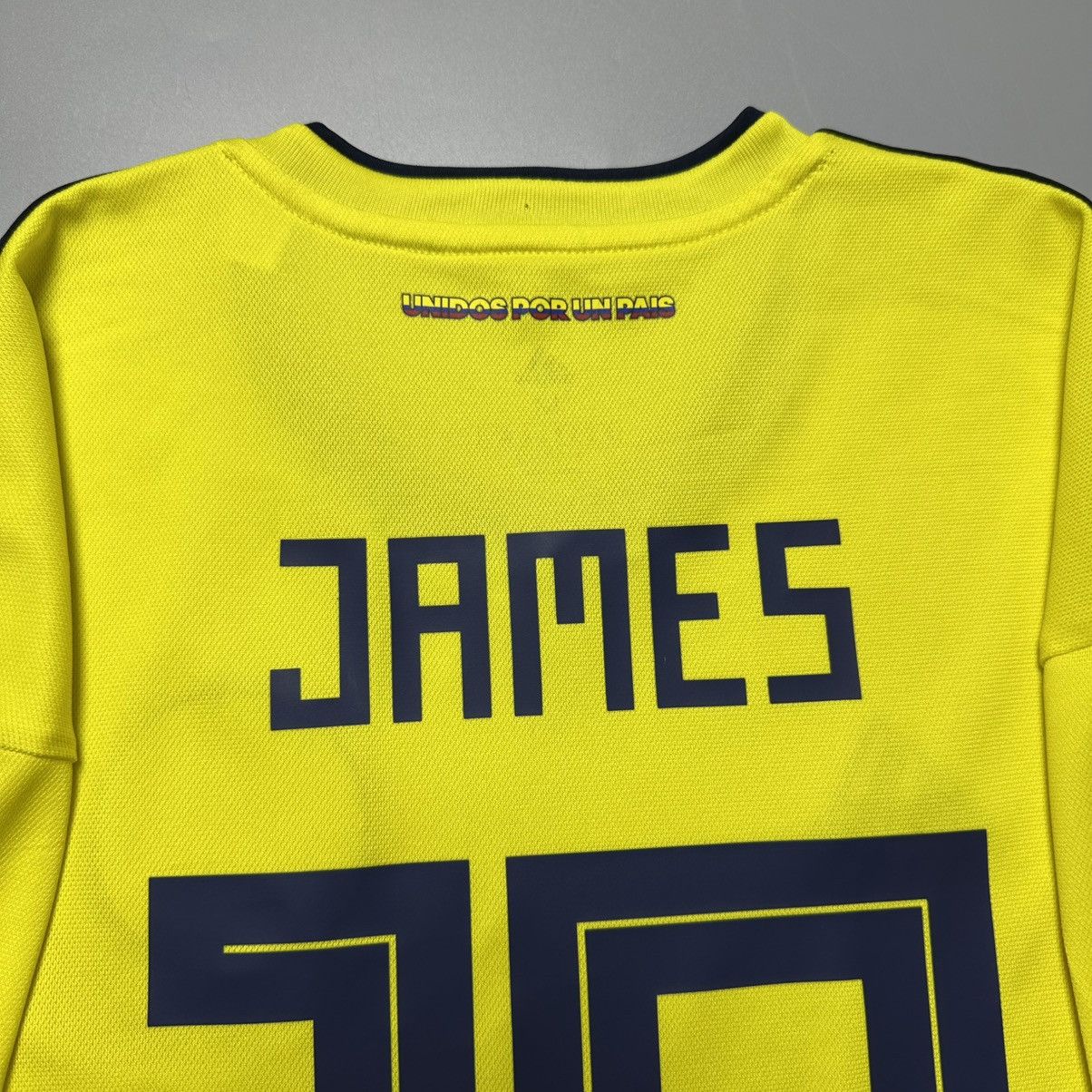 Vintage COLOMBIA ADIDAS 2018 WORLD CUP SOCCER HOME JERSEY #10 JAMES Size US M / EU 48-50 / 2 - 10 Thumbnail