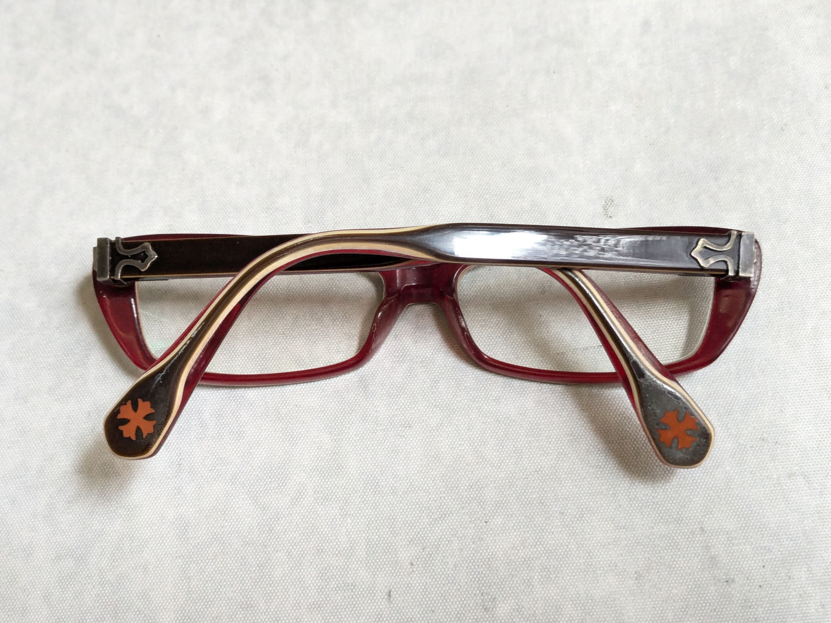 Chrome Hearts Chrome Hearts Venus Eyeglasses Black Red Rectangle Size ONE SIZE - 12 Thumbnail