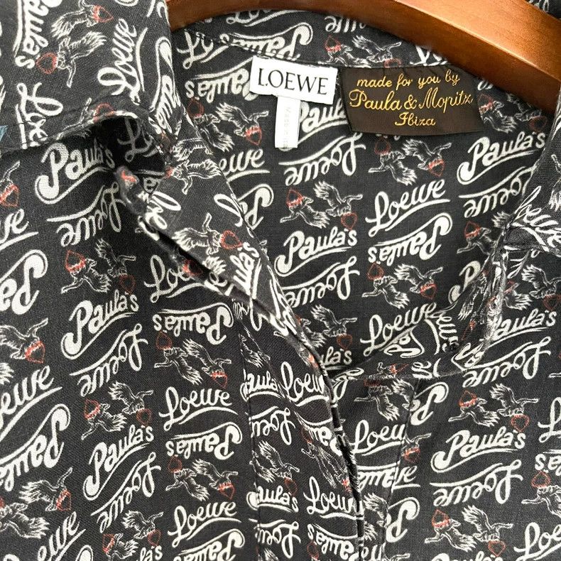 Loewe LOEWE Paula's vacation collection 100% linen short shirt Size US S / EU 44-46 / 1 - 2 Thumbnail