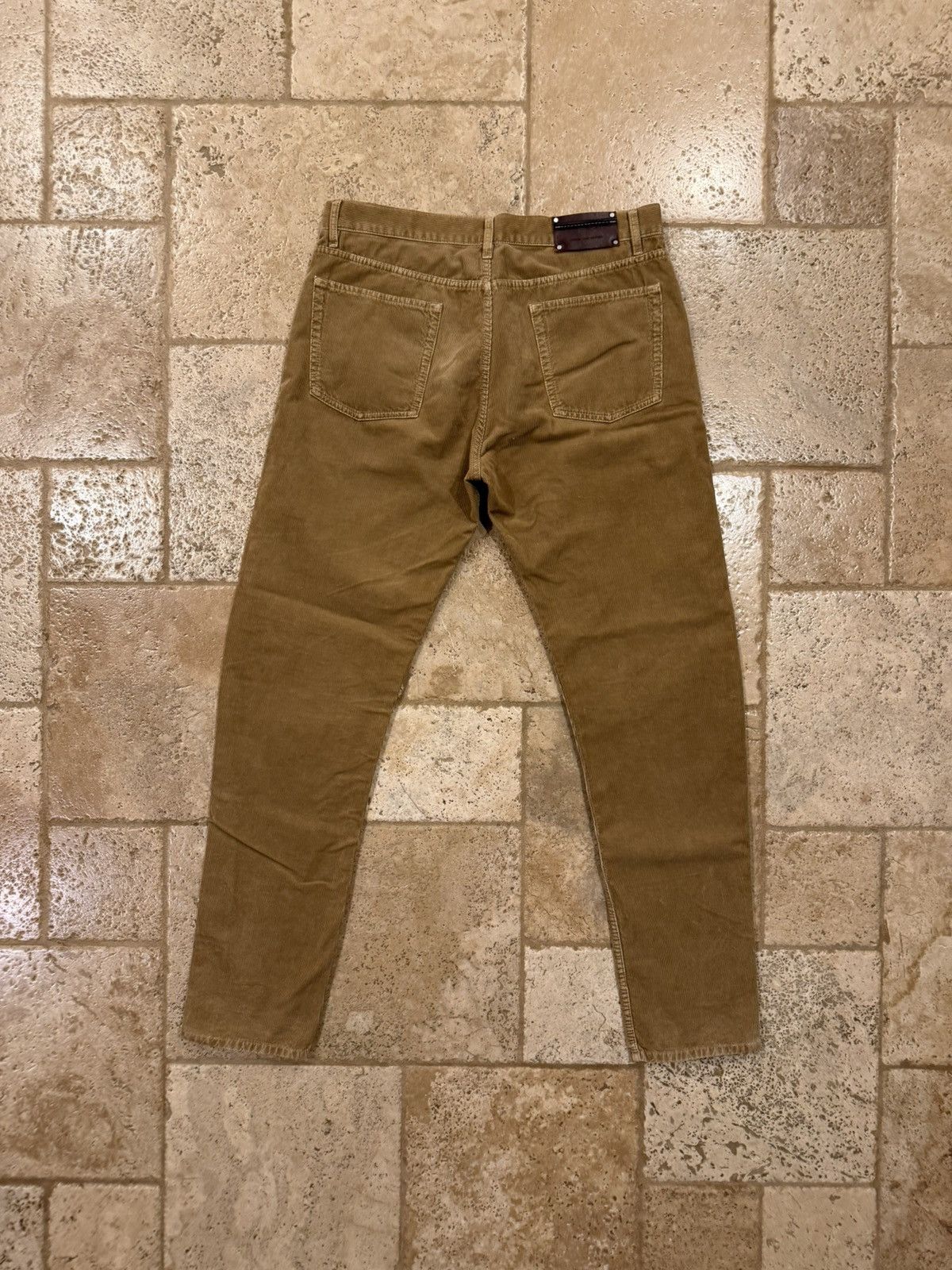 Dries Van Noten Dries Van Noten Corduroy Light Brown Pants Size US 33 - 6 Thumbnail