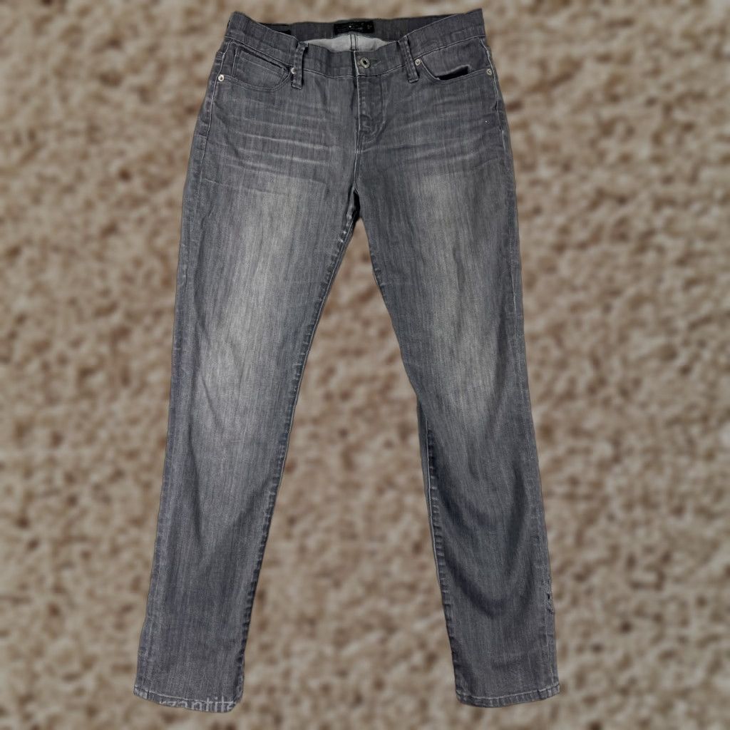 Lucky Brand Lucky Brand Jeans Womens 8 Gray Denim 5-Pocket Regular Slim Skinny Mid Rise Cotton Blend Size 30" / US 8 / IT 44 - 1 Thumbnail