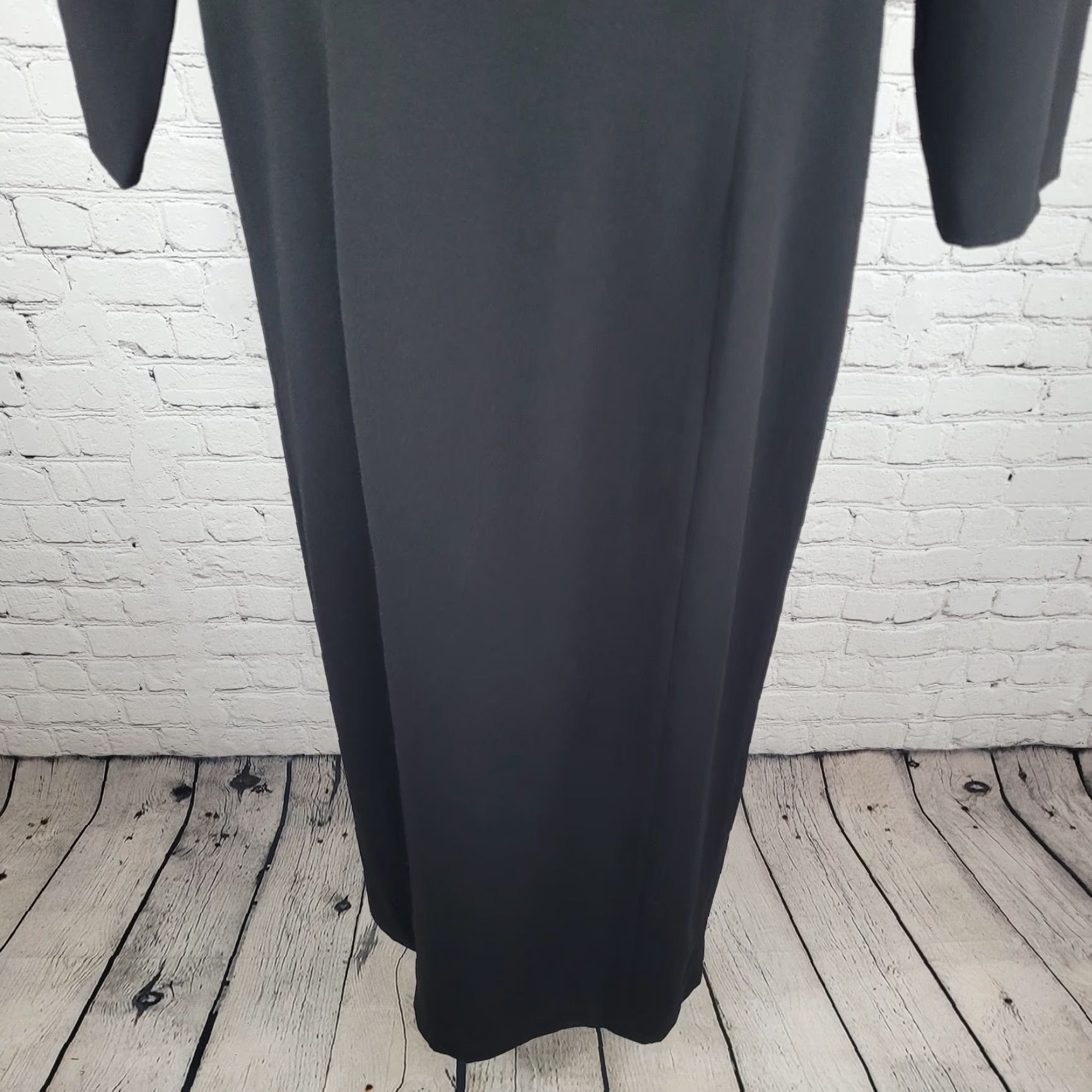 Vintage VTG Rimini Black Long Sleeve Beaded Dress Jacket Shift Size XL / US 12-14 / IT 48-50 - 5 Thumbnail