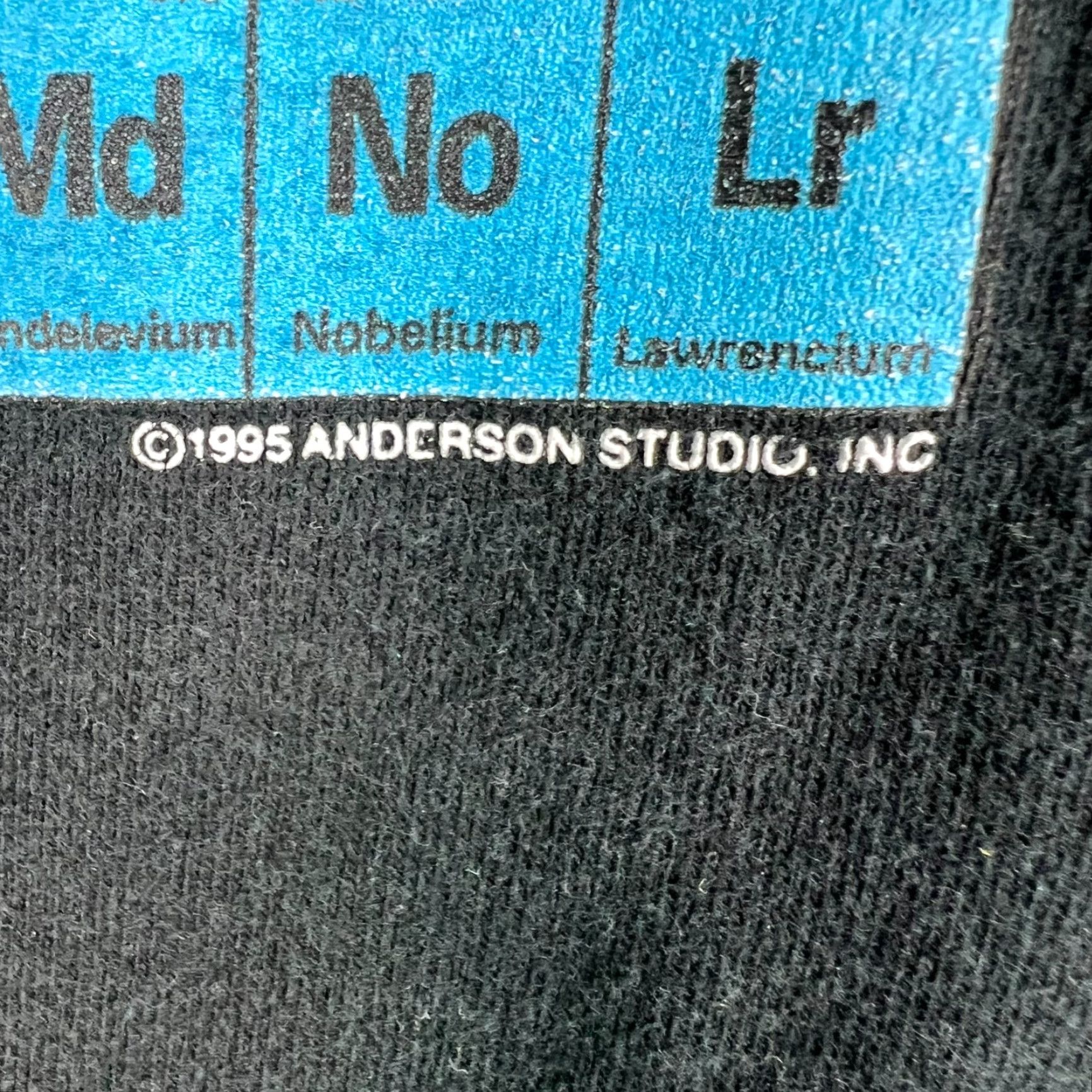 Fruit Of The Loom VINTAGE Fruit of the Loom Graphic Tee Periodic Table 90s T-Shirt Mens XL Black Size US XL / EU 56 / 4 - 3 Thumbnail
